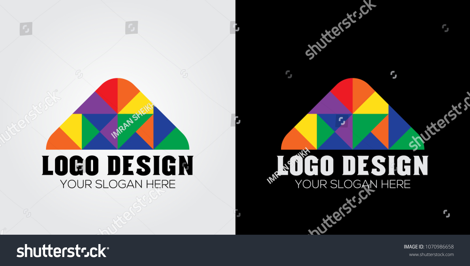 Multi Color Logo Design Template Vector Stock Vector (Royalty Free ...