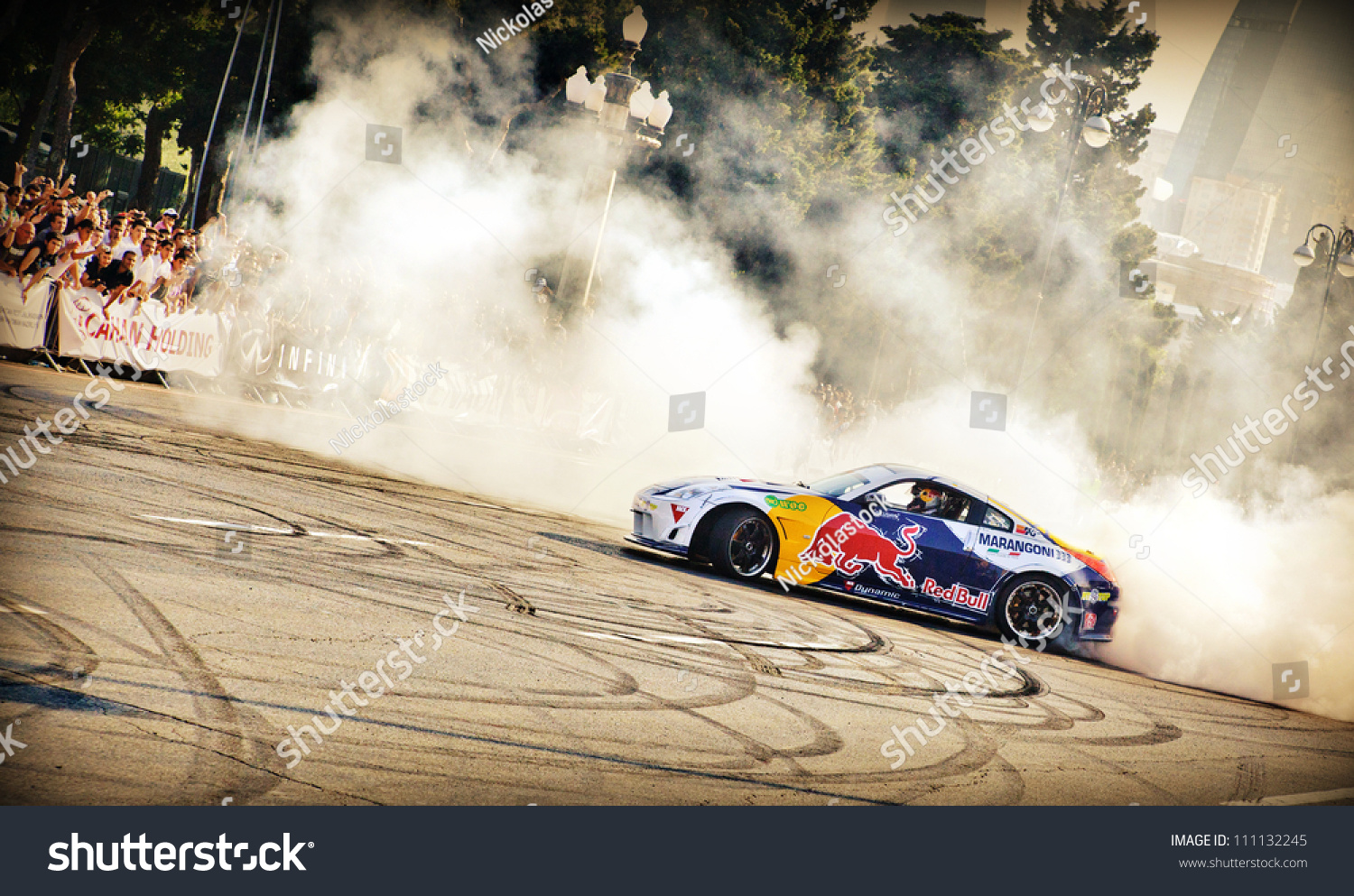 Drifting Red Bull