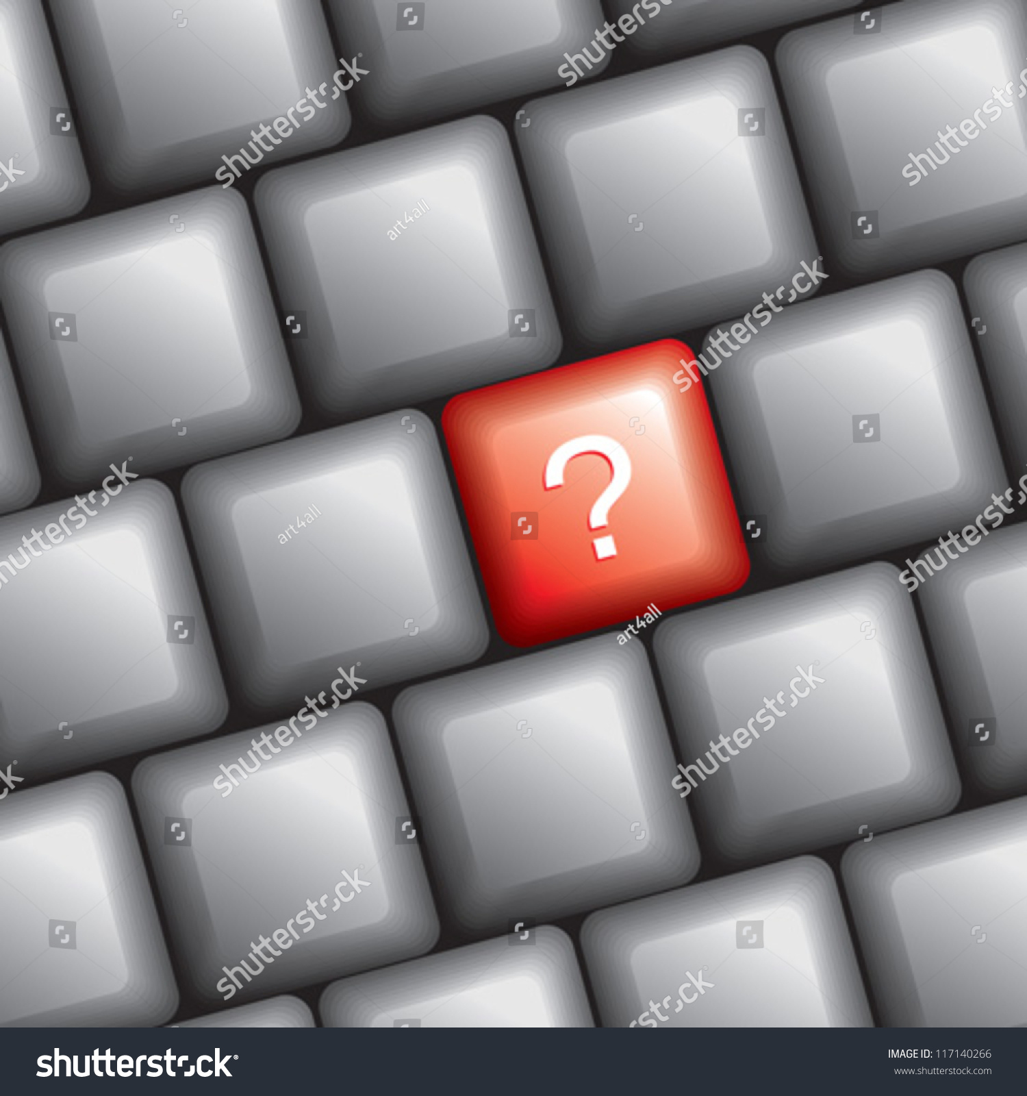 Computer Keyboard Question Mark Key Stock Vector (Royalty Free