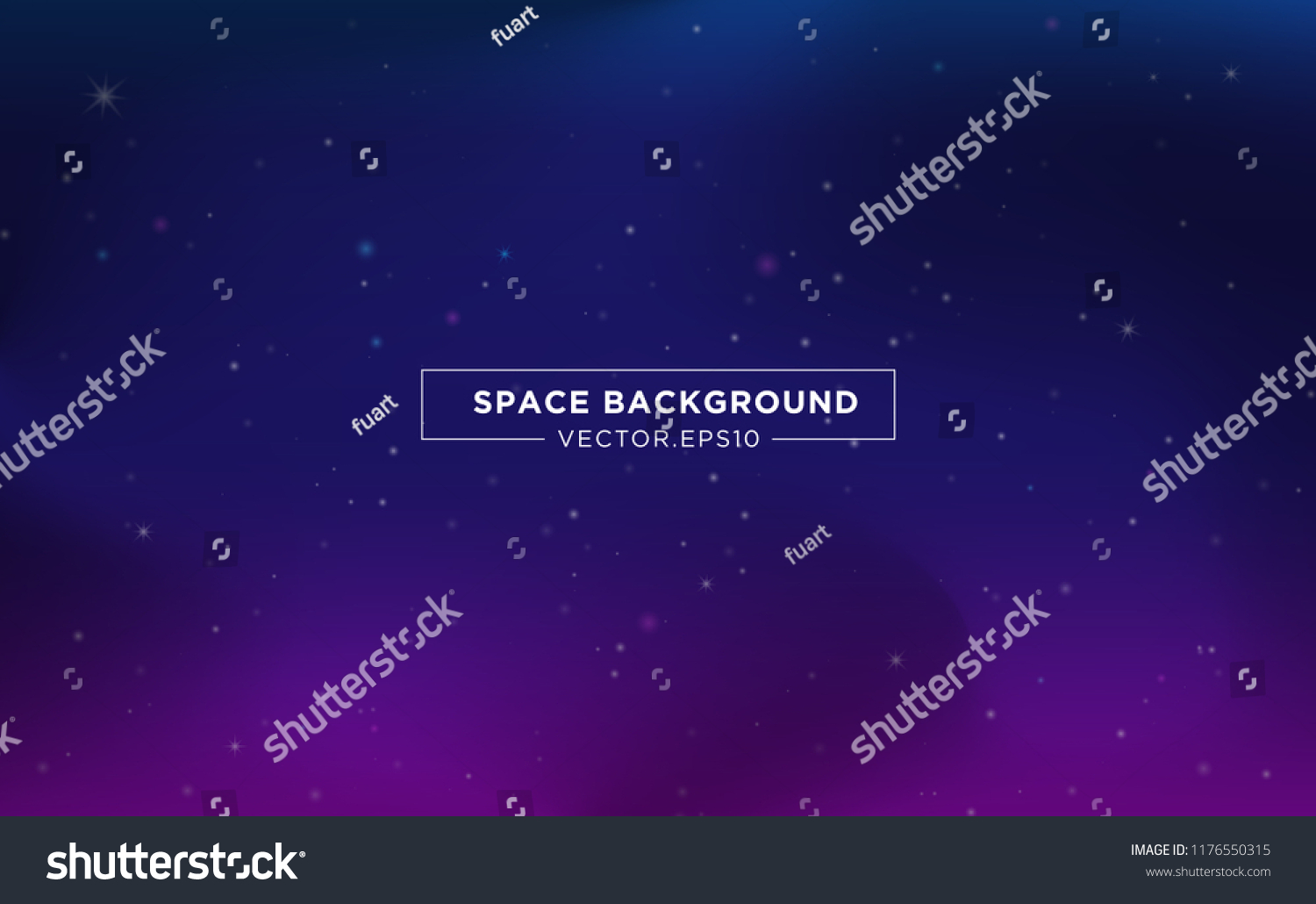 Space Background Template Design Abstract Starlight Stock Vector ...