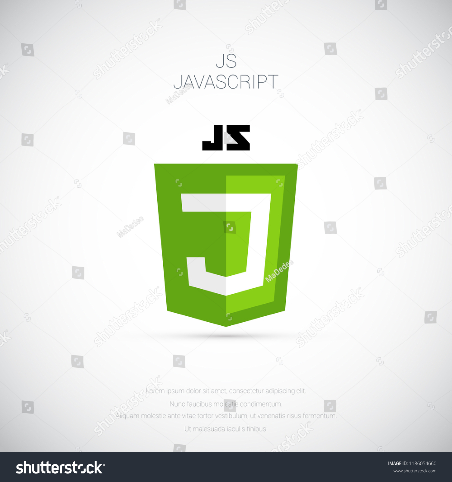 Javascript Web Technology Shield Web Site Stock Vector (Royalty Free ...
