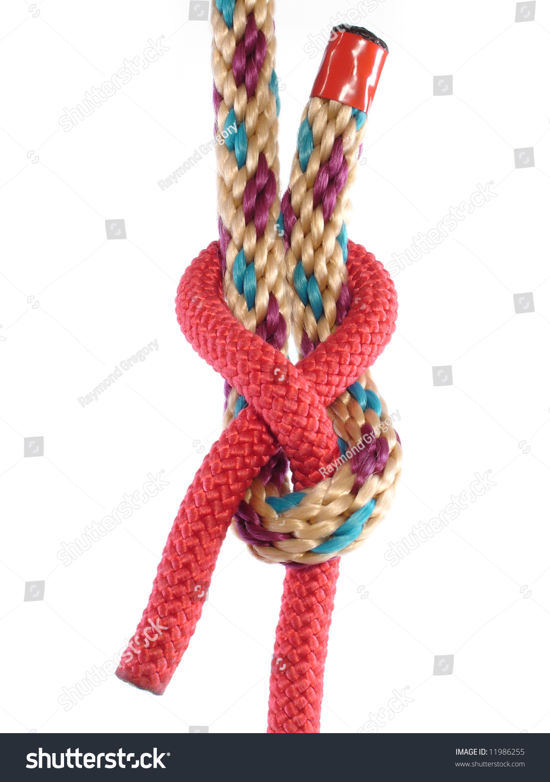 Sheet Bend Knot Tied Rope Used Stock Photo 11986255 Shutterstock