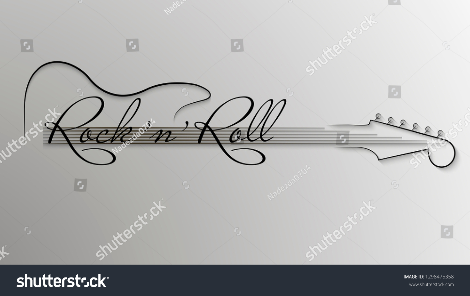Abstract Music Logo Black White Music Stock Vector (Royalty Free