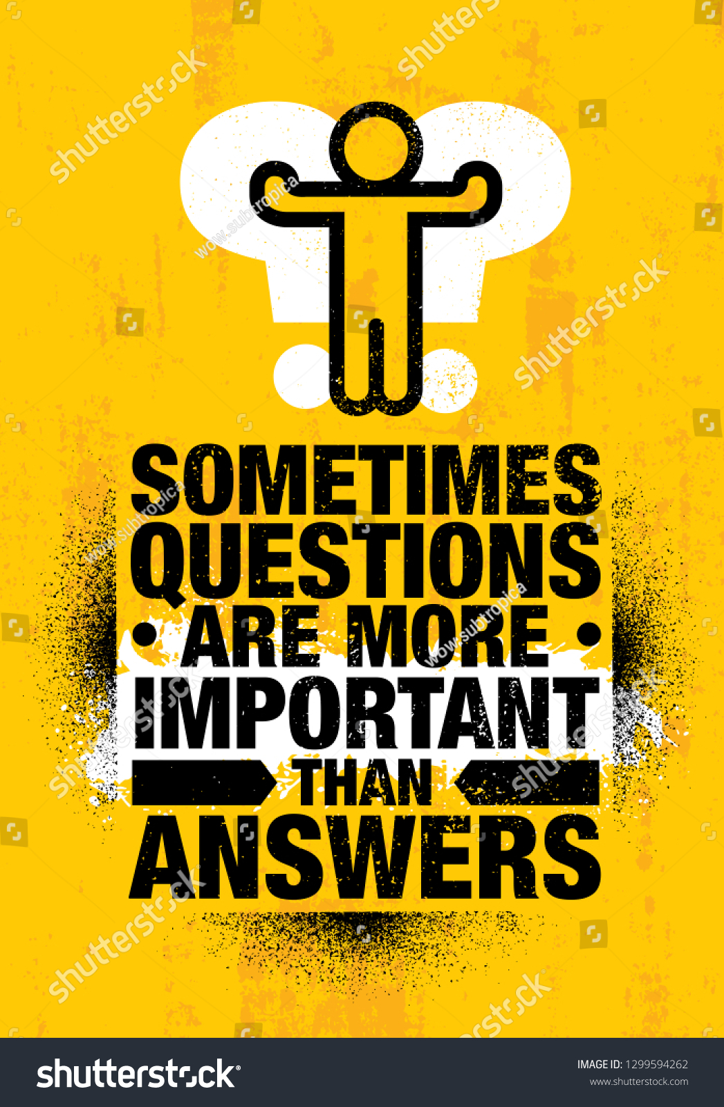 Sometimes Questions More Important Than Answers Stock Vector (Royalty ...