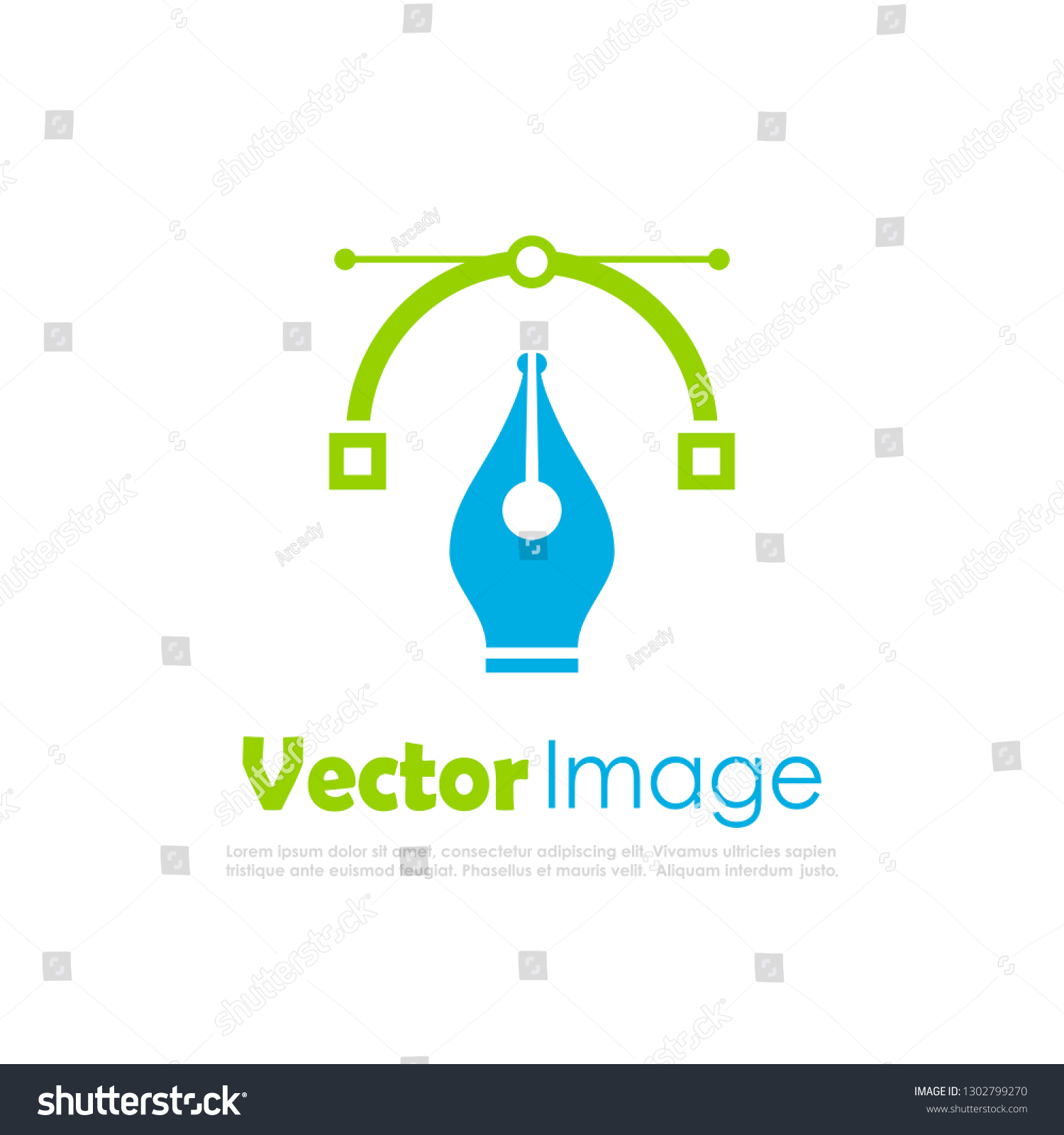Vector Image Logo Design Illustration Isolated Stock Vector (Royalty ...