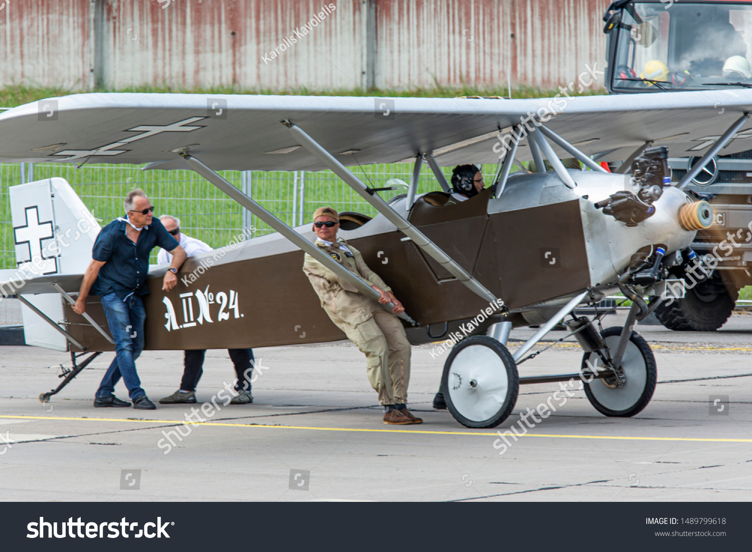 Anbo Ii Parasolwing Monoplane Aircraft Built ภาพสต็อก 1489799618