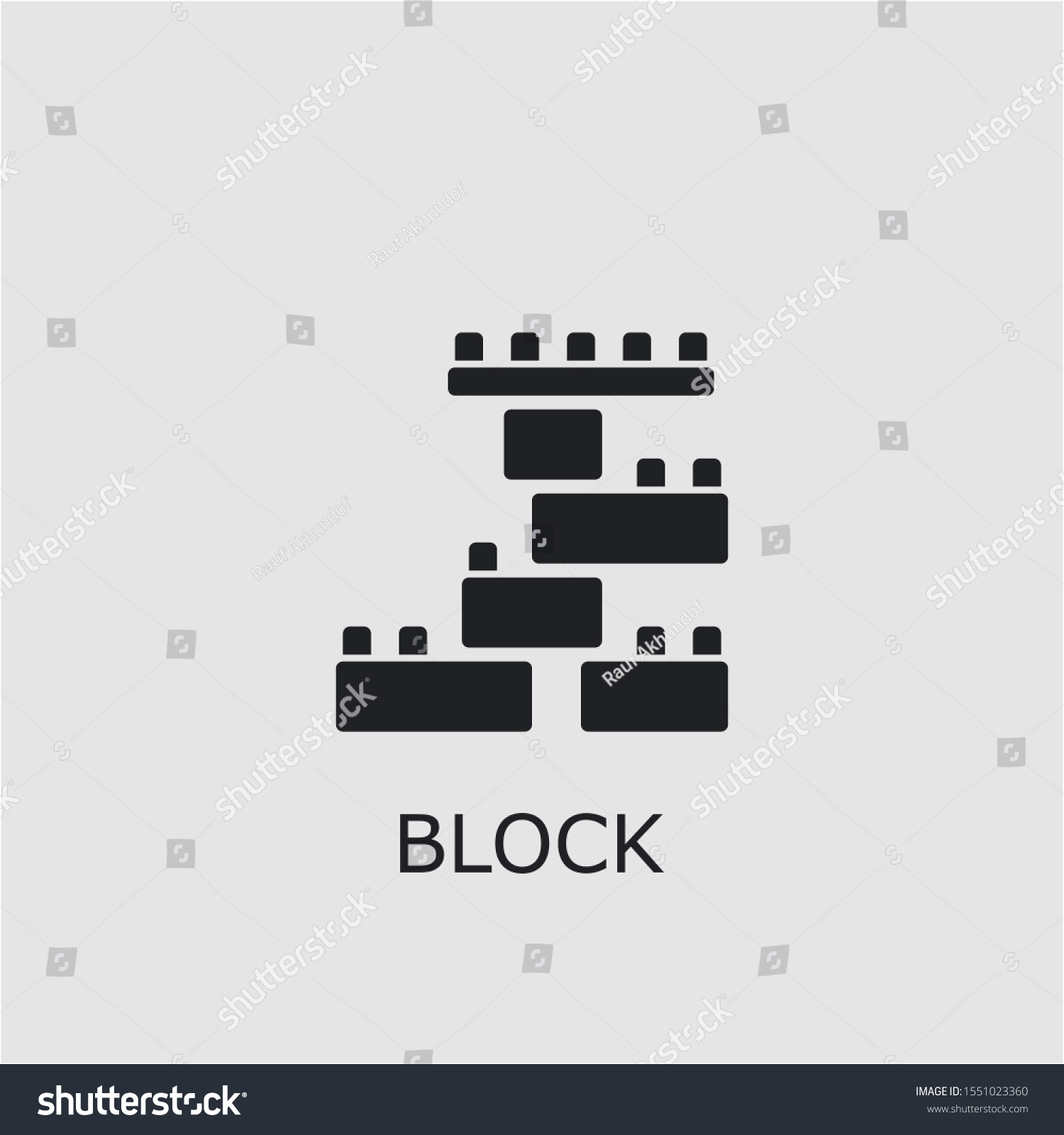 Professional Vector Block Icon Block Symbol Stock Vector (Royalty Free ...