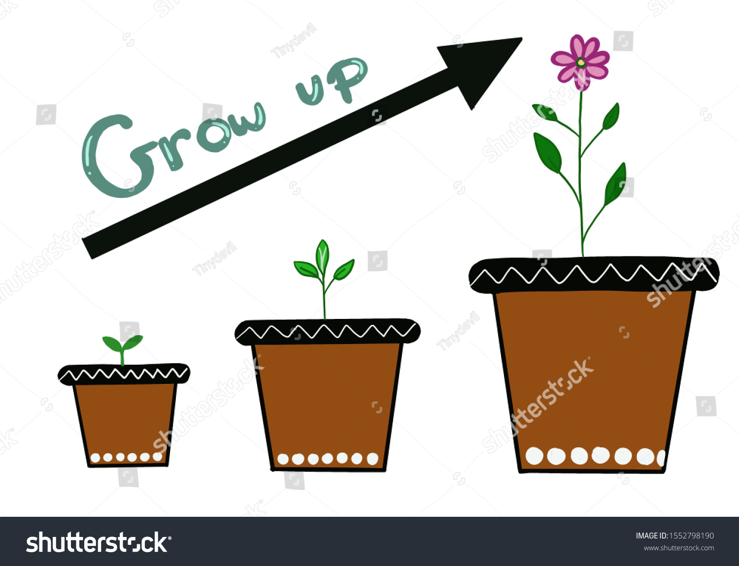 Grow Symbol Business Concept Stock Illustration 1552798190 | Shutterstock