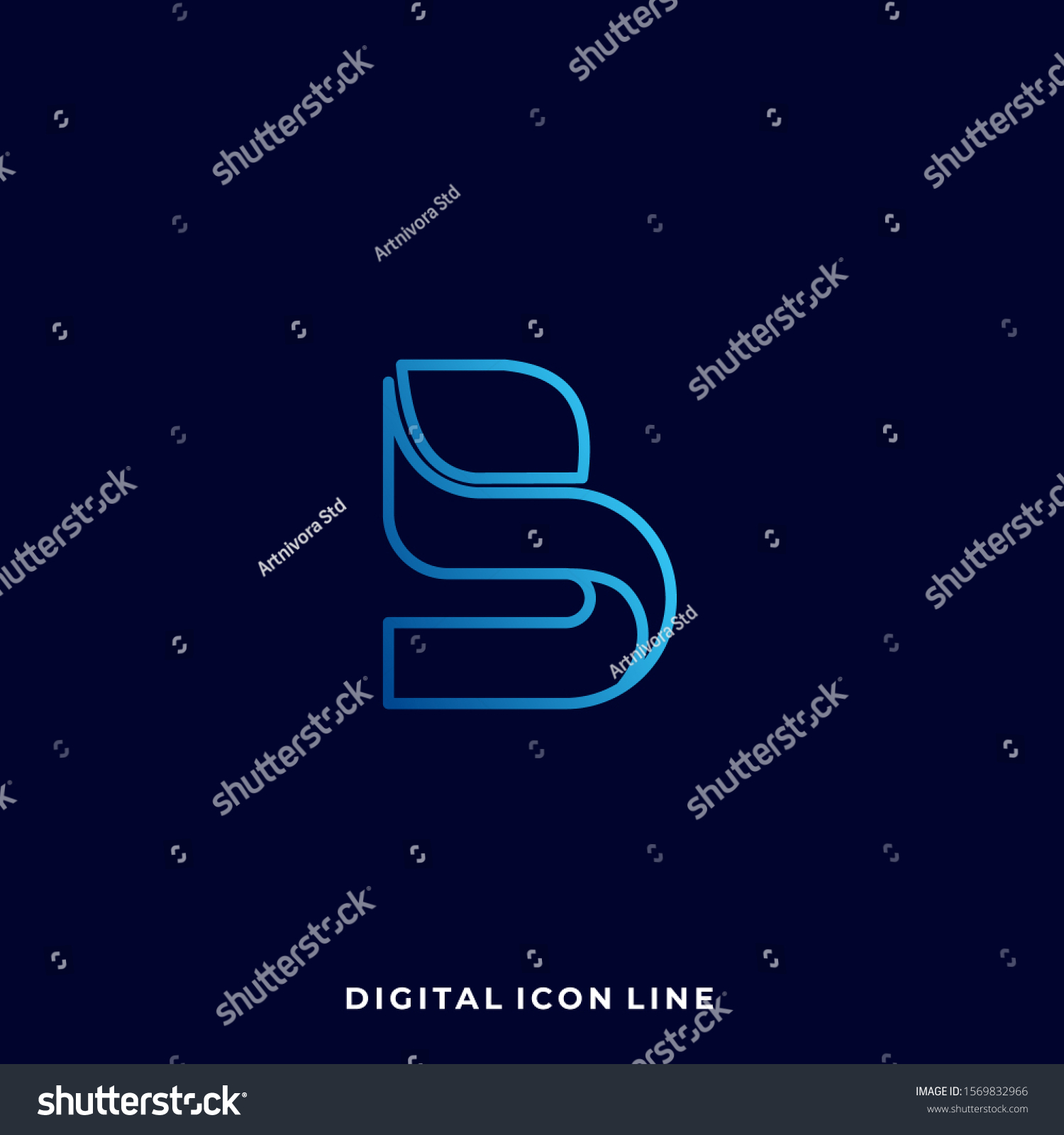 Letter B Digital Media Icon Application Stock Vector (Royalty Free ...