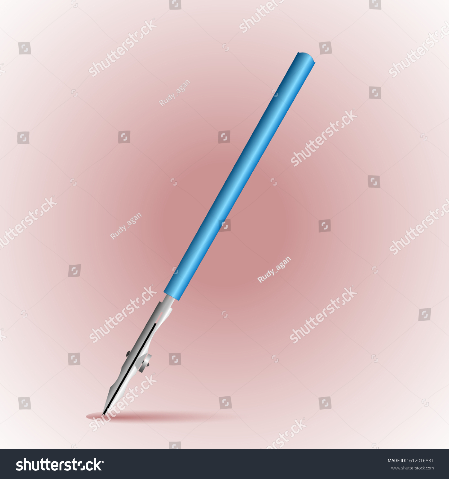 Single Calligraphy Pen Vector Design Illustrations Stock Vector