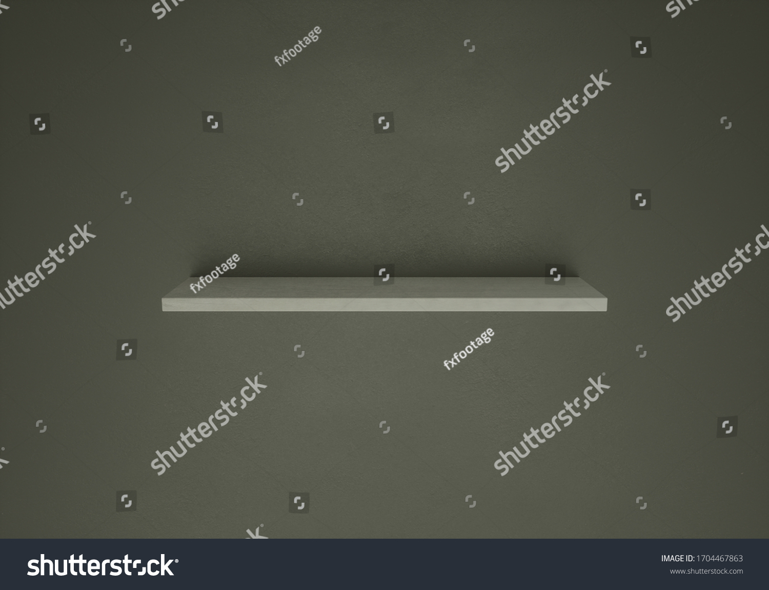 Floating Shelf Empty Shelf Plaster Wall Stock Illustration 1704467863 Shutterstock