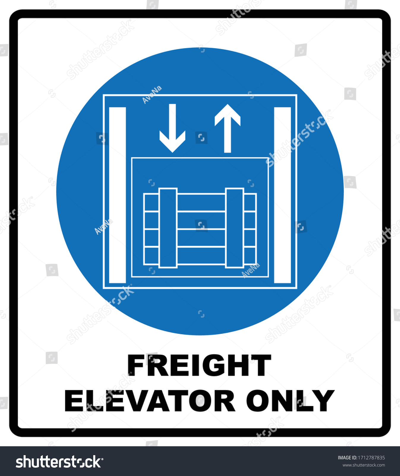 Symbol Freight Elevators Lifts Only Vector Stock Vector (Royalty Free ...