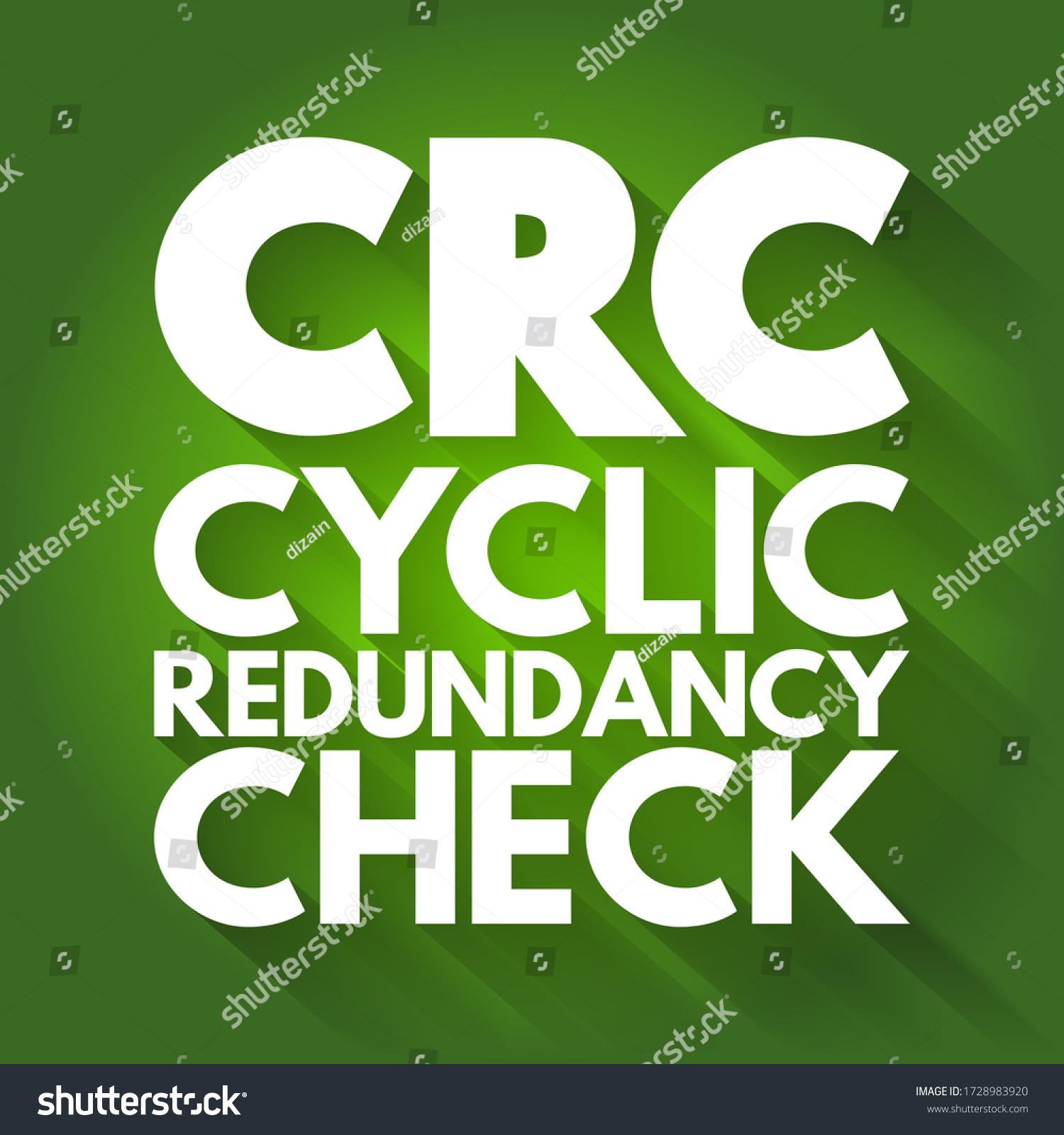 Crc Cyclic Redundancy Check Errordetecting Code Stock Vector (Royalty