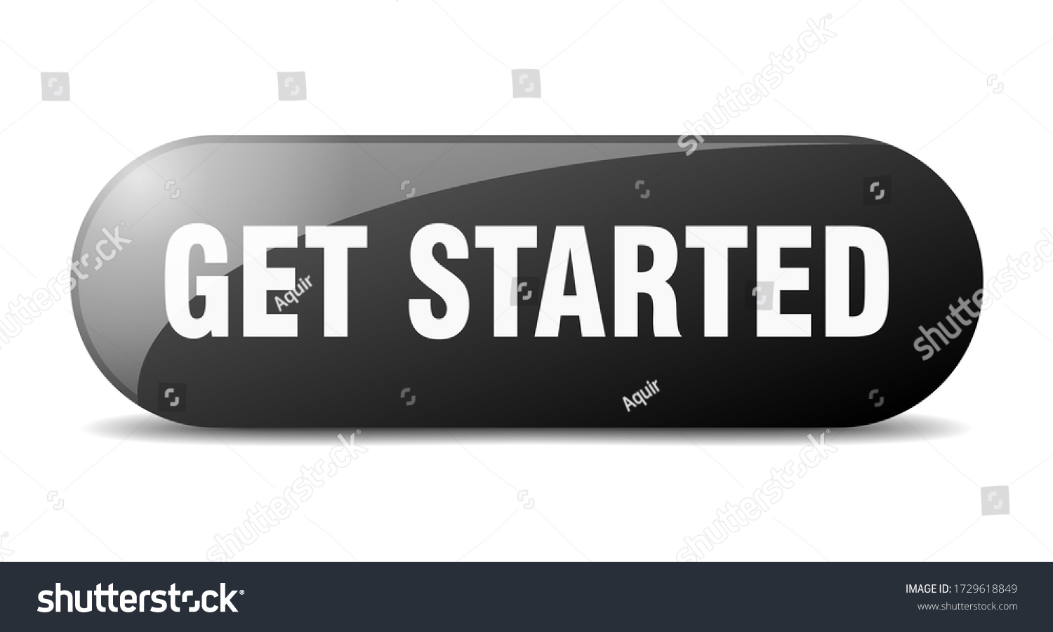 Get Started Button Get Started Sign Stock Vector (Royalty Free ...
