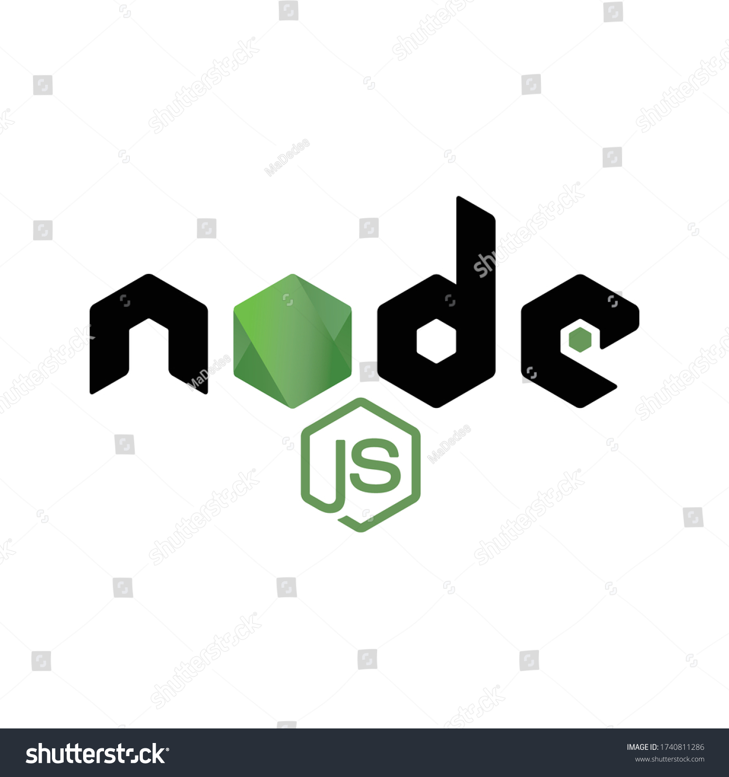 Node Js Framework Web Development Sign Stock Vector (Royalty Free ...