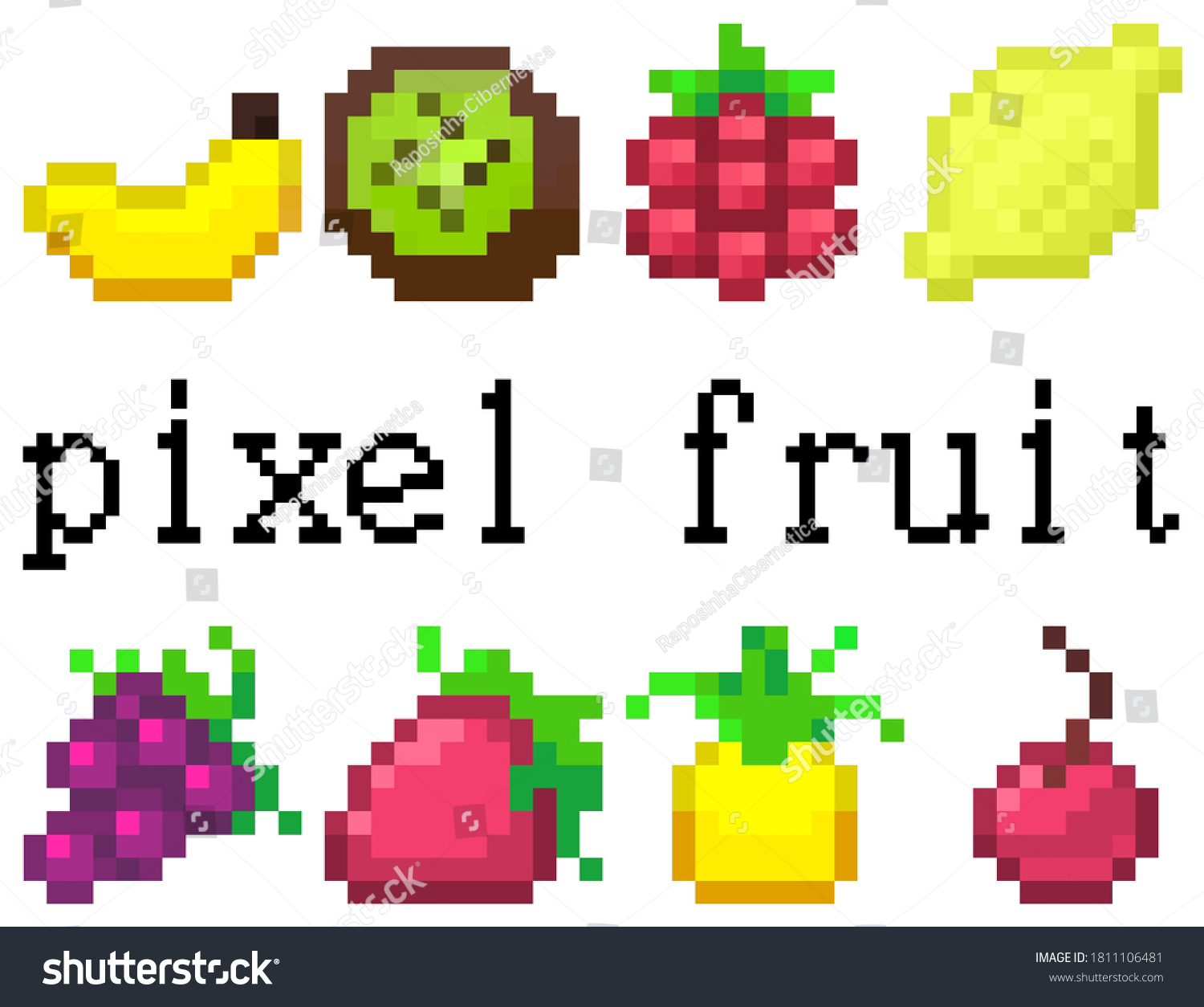 Pixel fruit pack