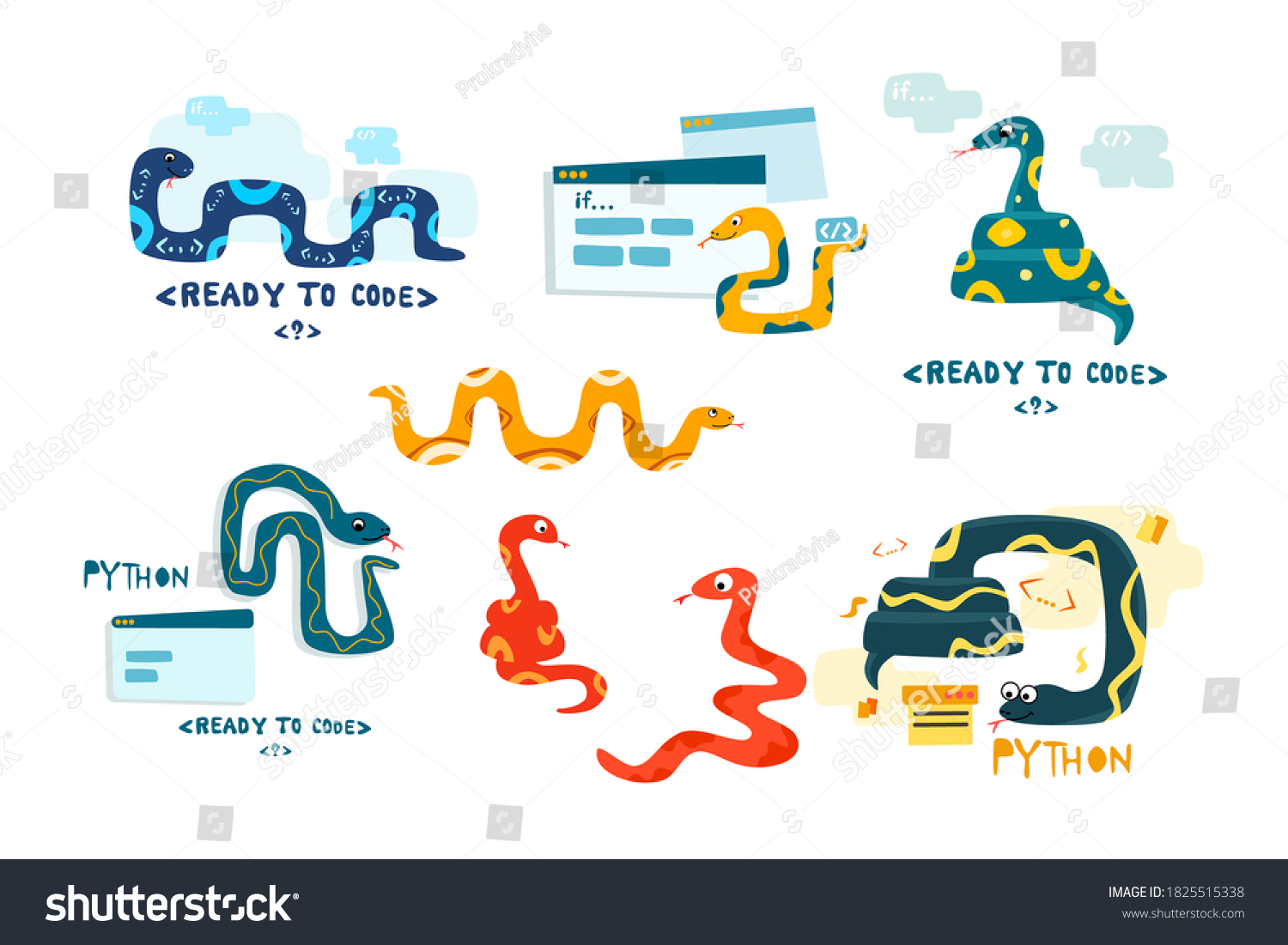 Python Code Language Sign Programming Coding Stock Vector (Royalty Free ...