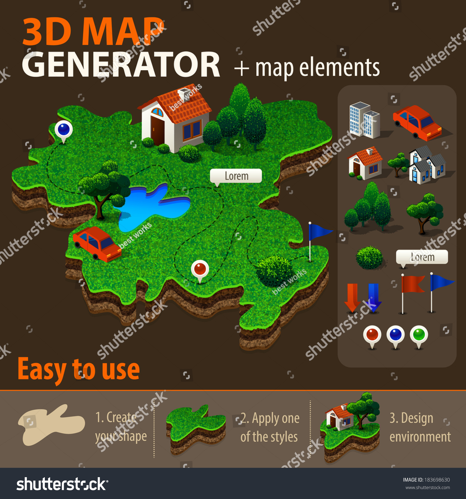 2,577 Map Generator Images, Stock Photos & Vectors | Shutterstock