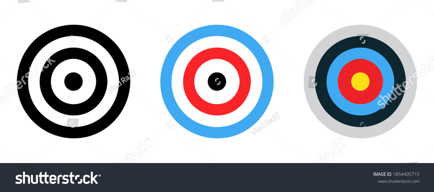Archery Target Set Shoting Target Set Stock Vector (Royalty Free) 1854405715 Shutterstock