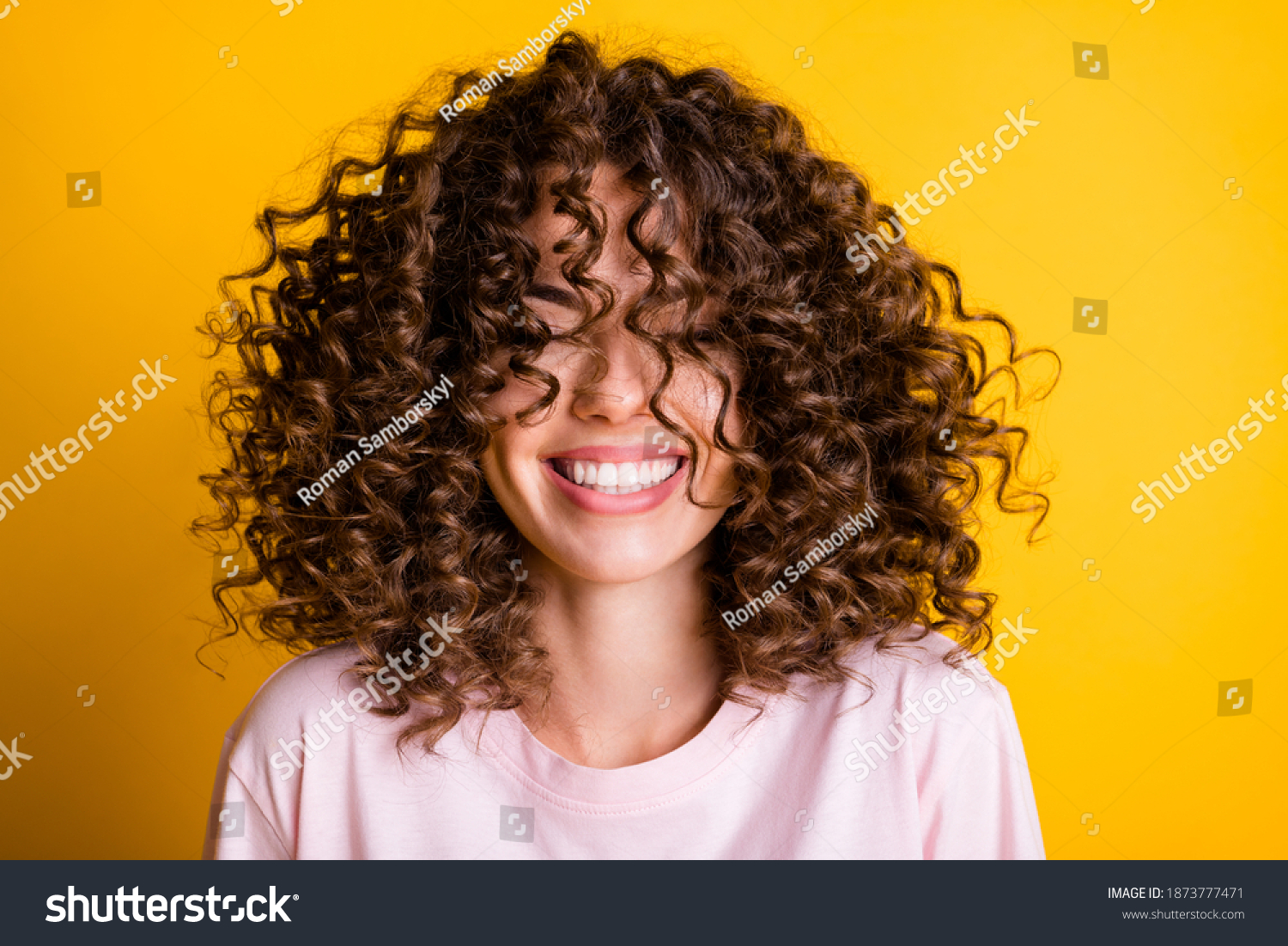 Light Brown Curly Girl Hair