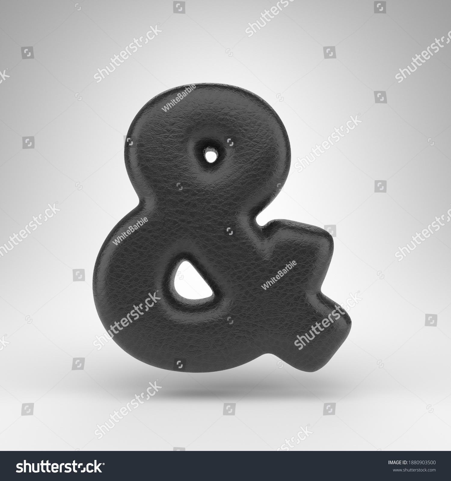 Ampersand Symbol On White Background Black Stock Illustration ... image.