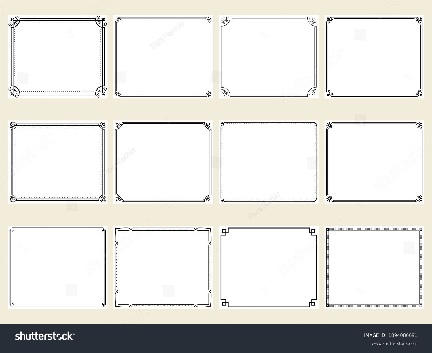 Double Line Borders And Frames