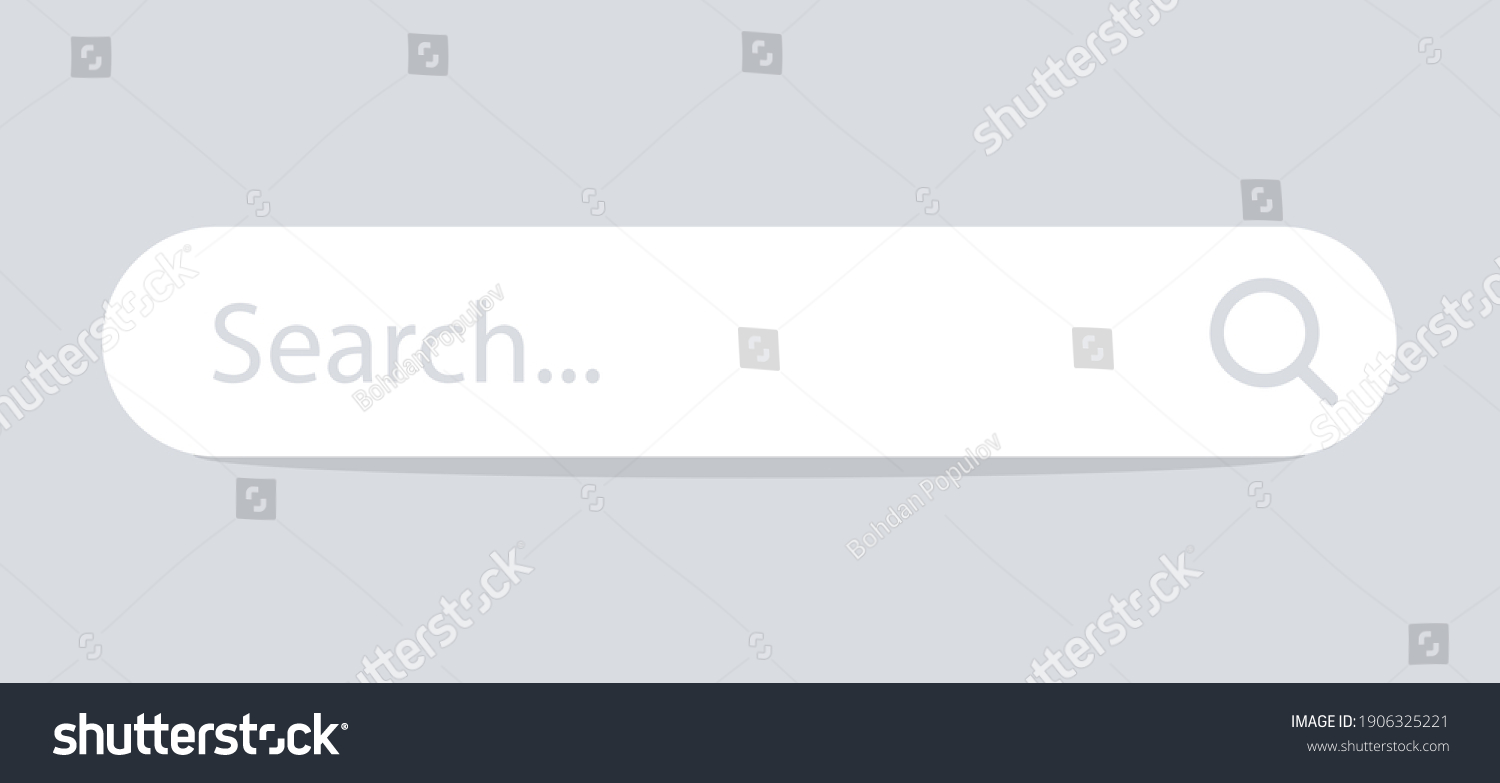 Search Bar Vector Icon Search Bar Stock Vector (Royalty Free ...