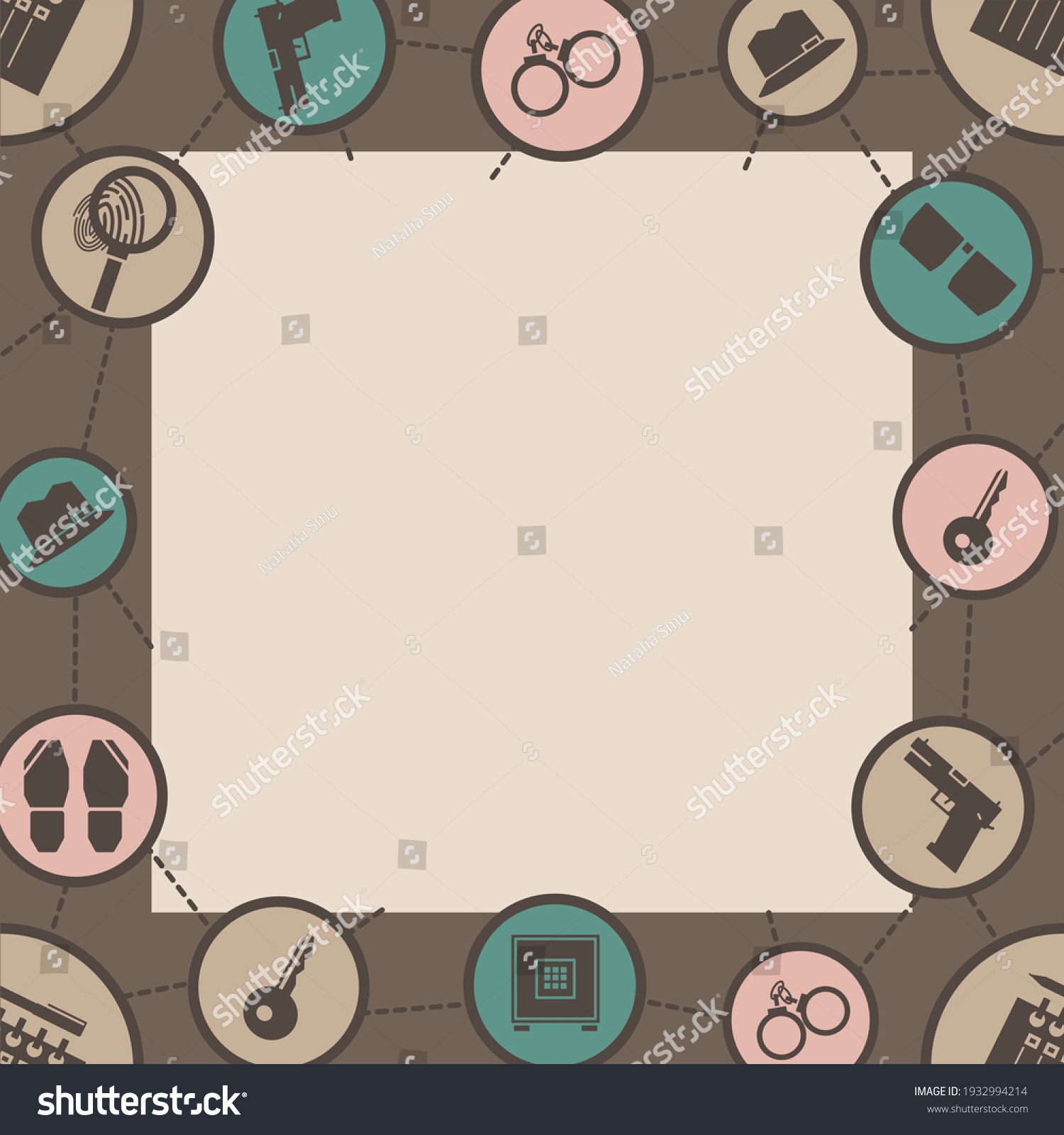 Detective Border Clipart