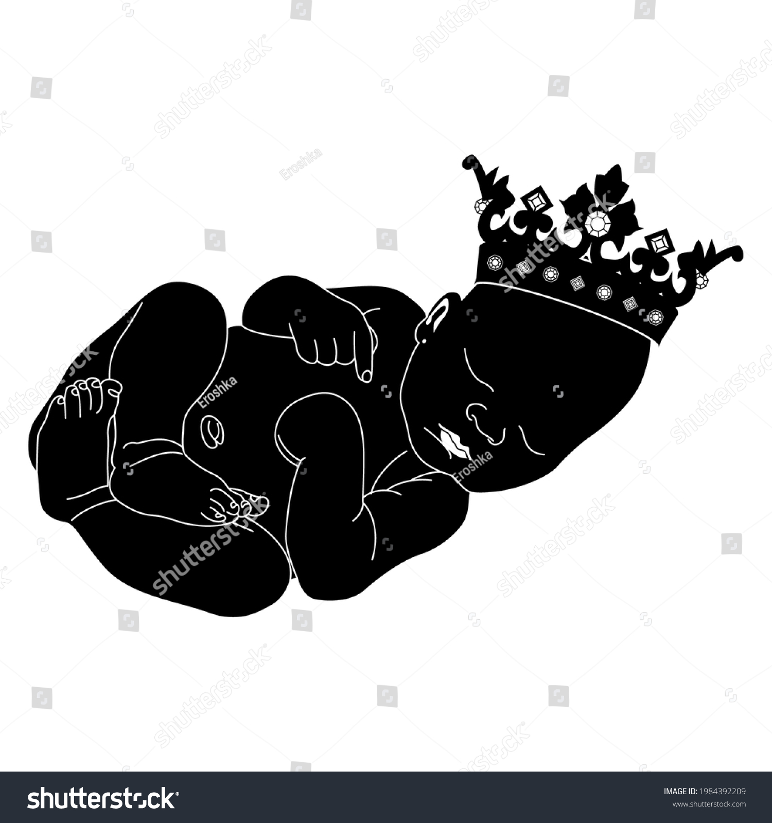 771 Silhouette Royal Baby Prince Images, Stock Photos, 3D objects ...