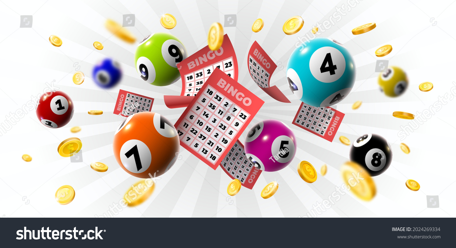 Jeu de loto / Bingo Stock Photo