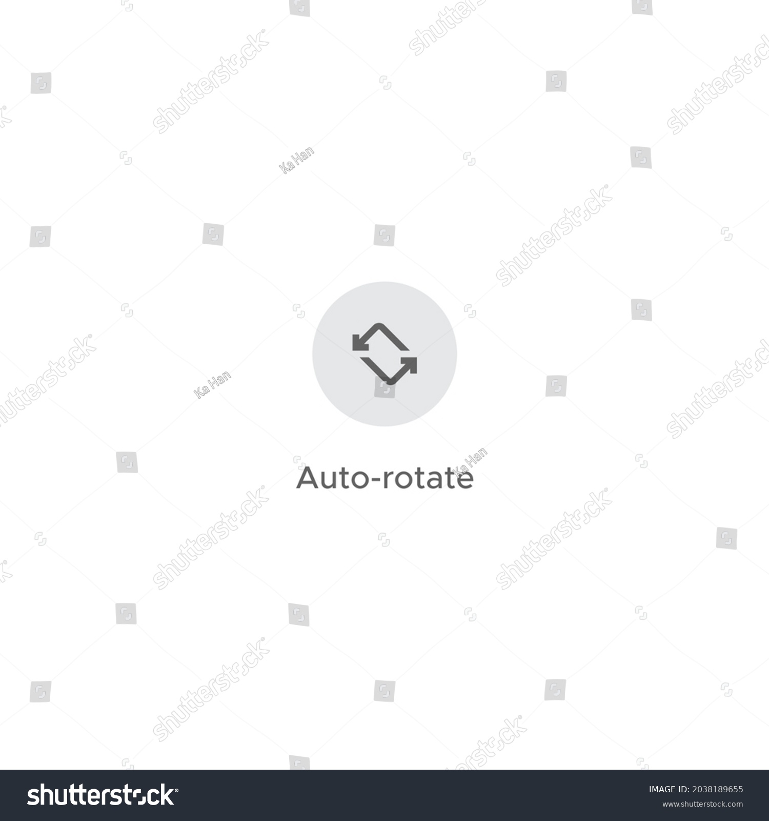 Rotate Smartphone Screen Button Icon Vector Stock Vector (Royalty Free