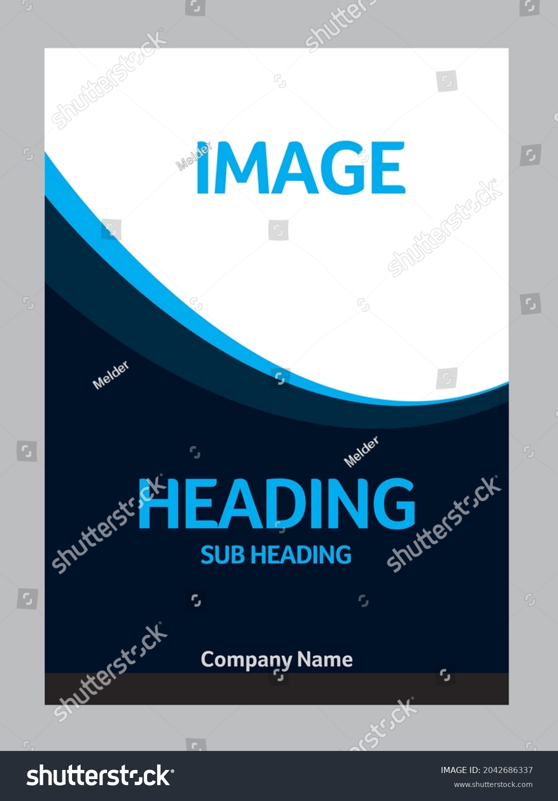 Simple Business Profile Cover Page Stock Vector (Royalty Free ...