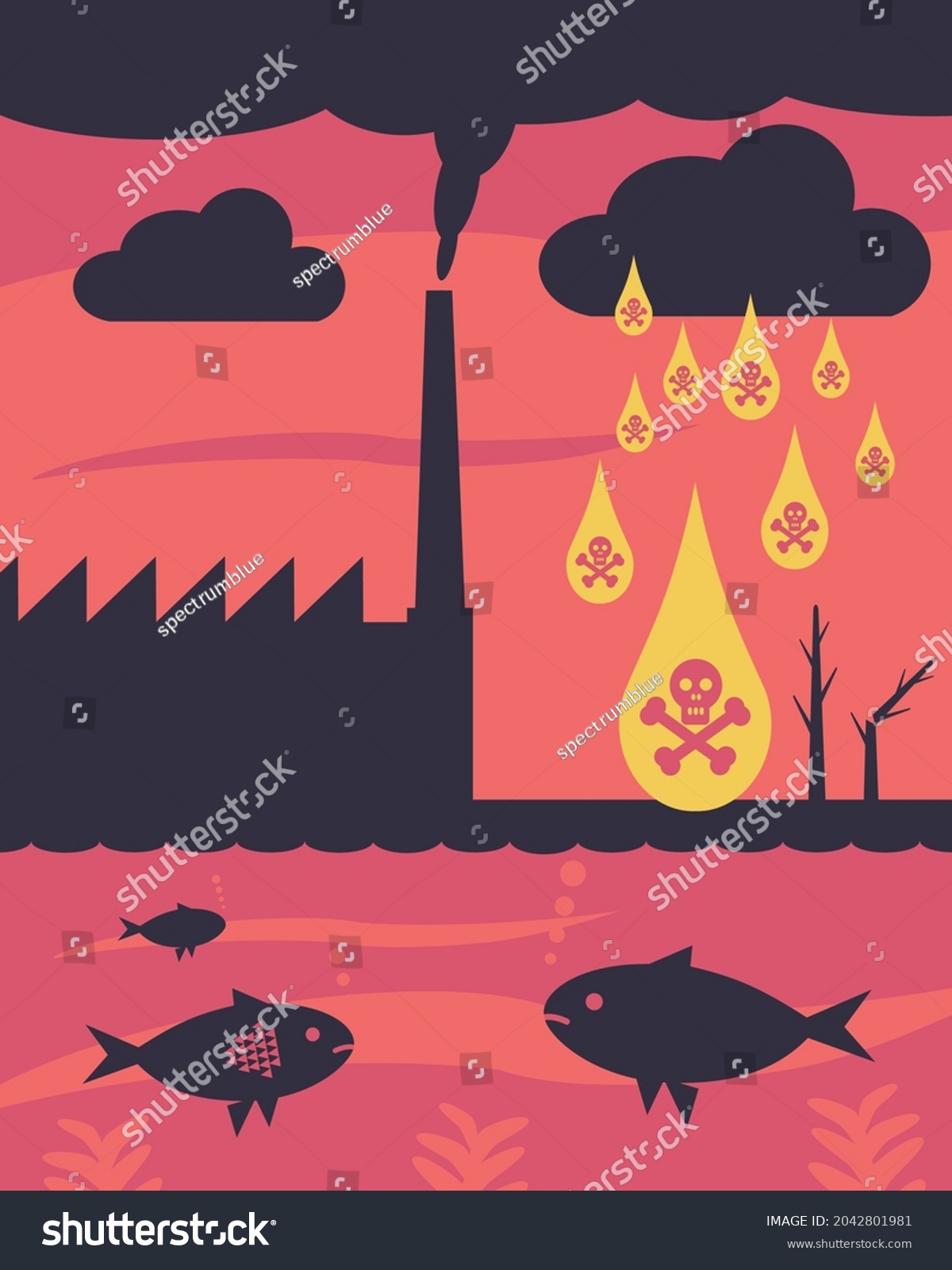 Causes Of Air Pollution Stock Illustration Download I vrogue.co