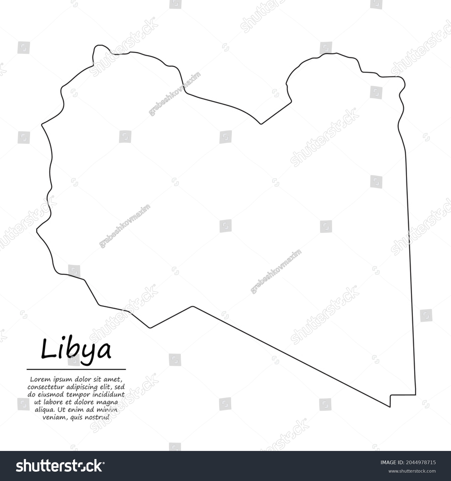 Libya Maps Facts World Atlas Ly 03 Libya Map Outline