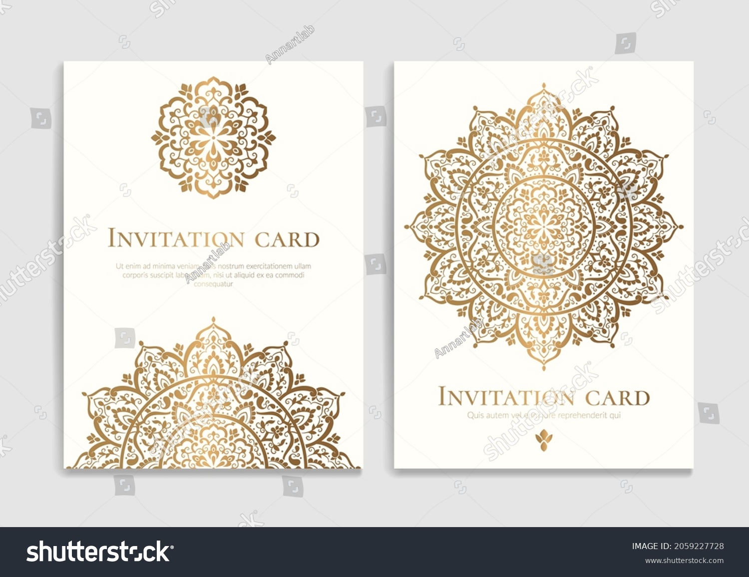 Abstract Greeting Card Design Luxury Vector Stock Vector (Royalty Free ...