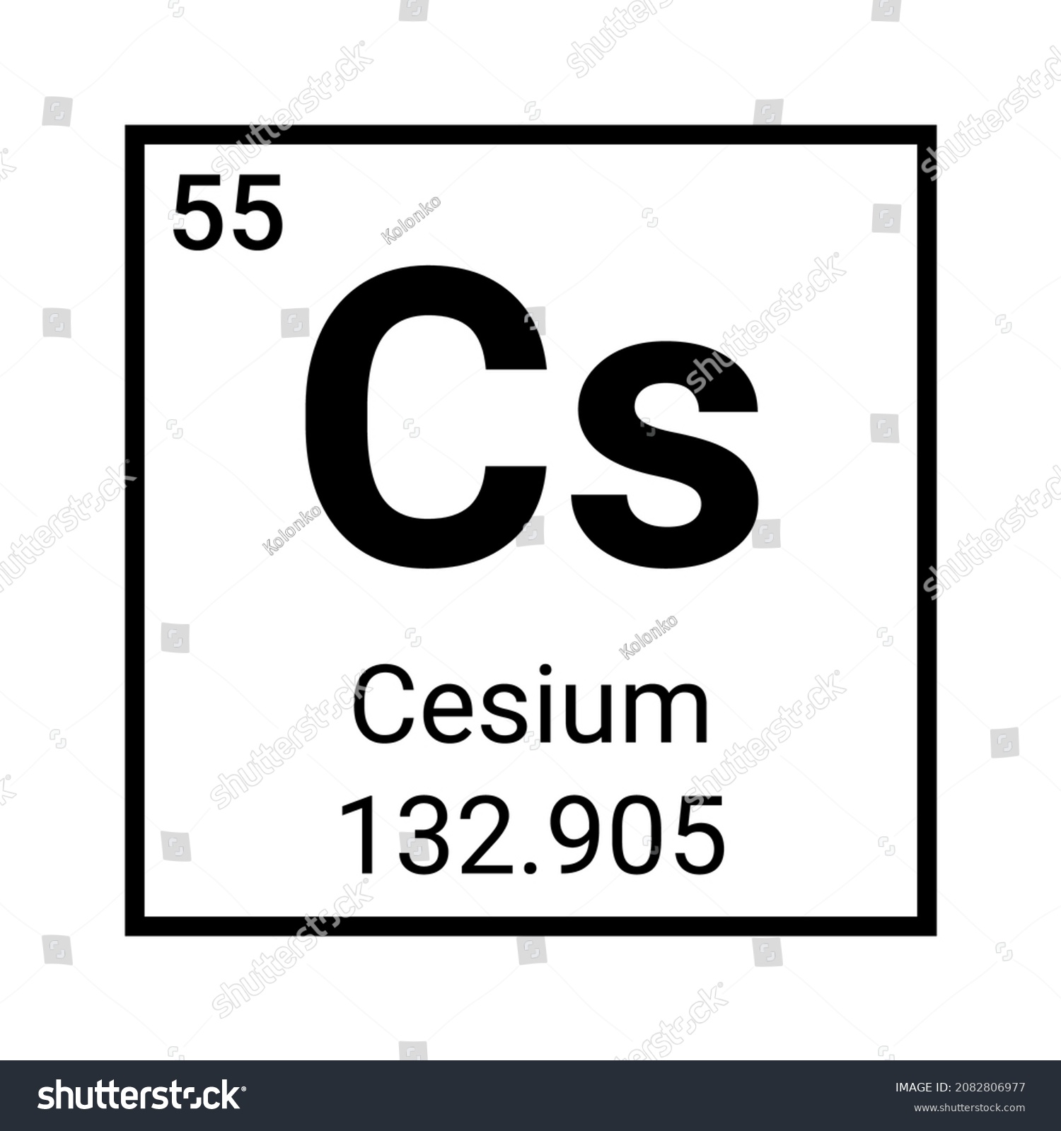 Cesium Dot Diagram