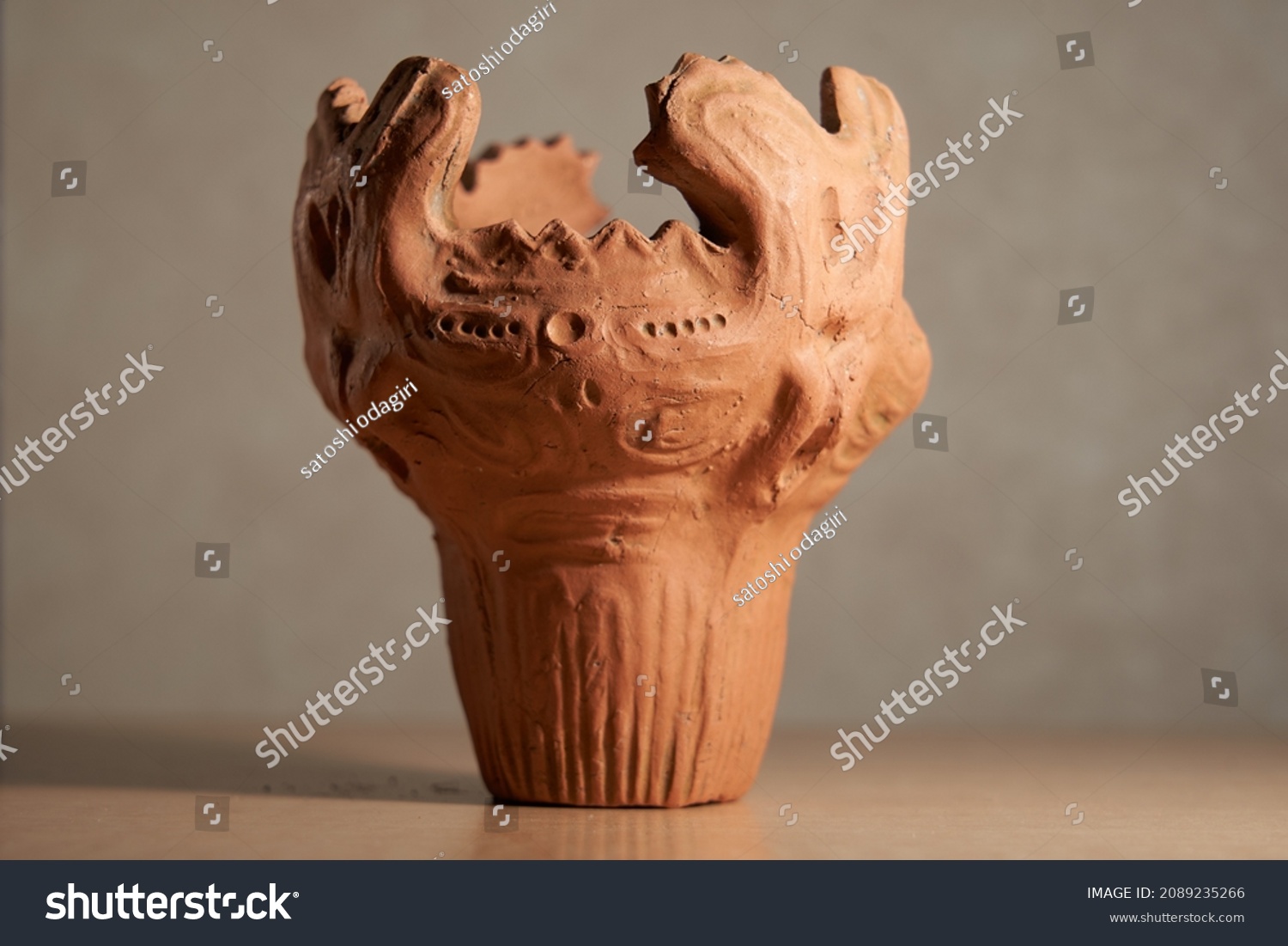 Ancient Japanese Pottery Jomon Ware Stock Photo 2089235266 Shutterstock