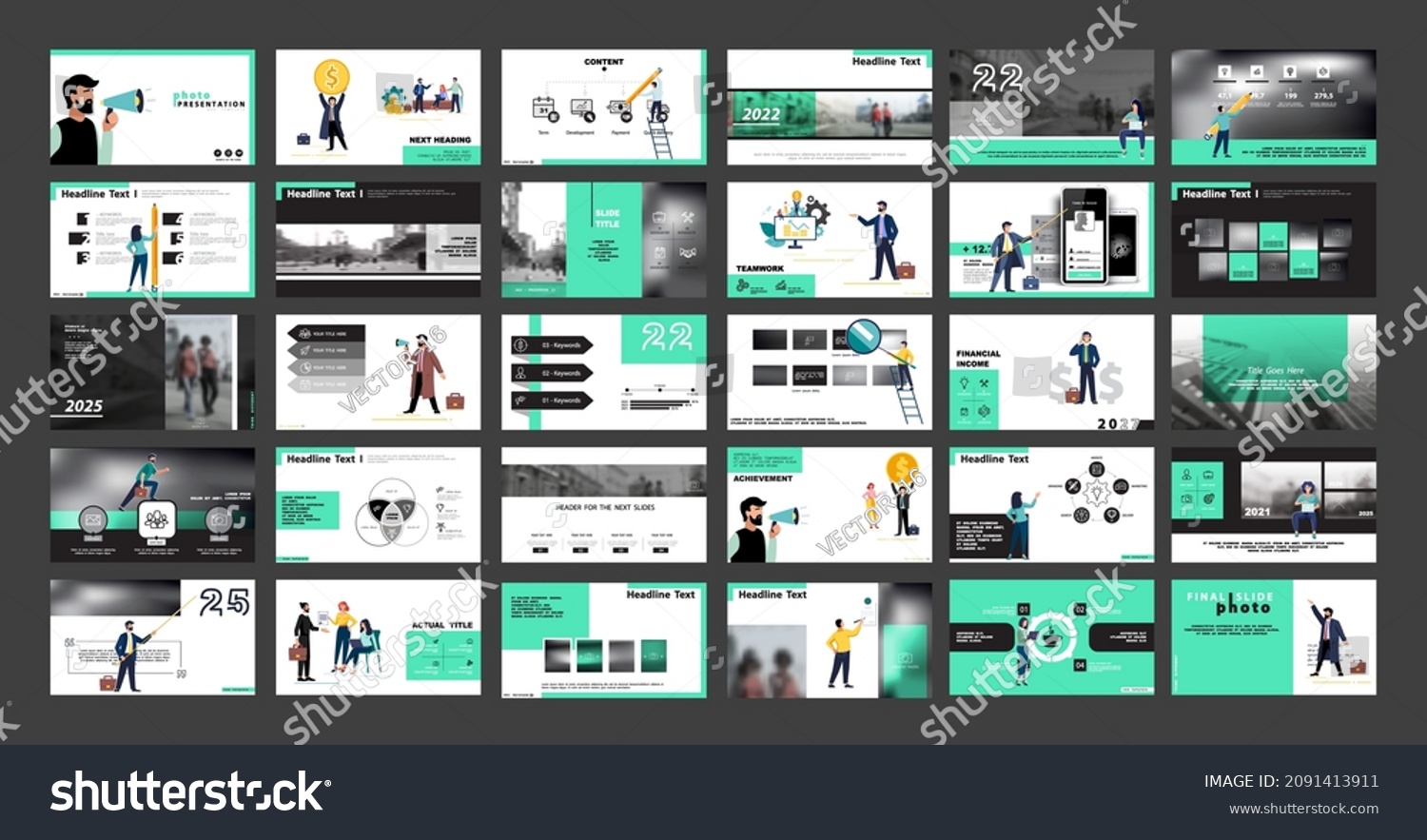 Graphic Design Project Presentation Powerpoint Infographic Stock Vector ...