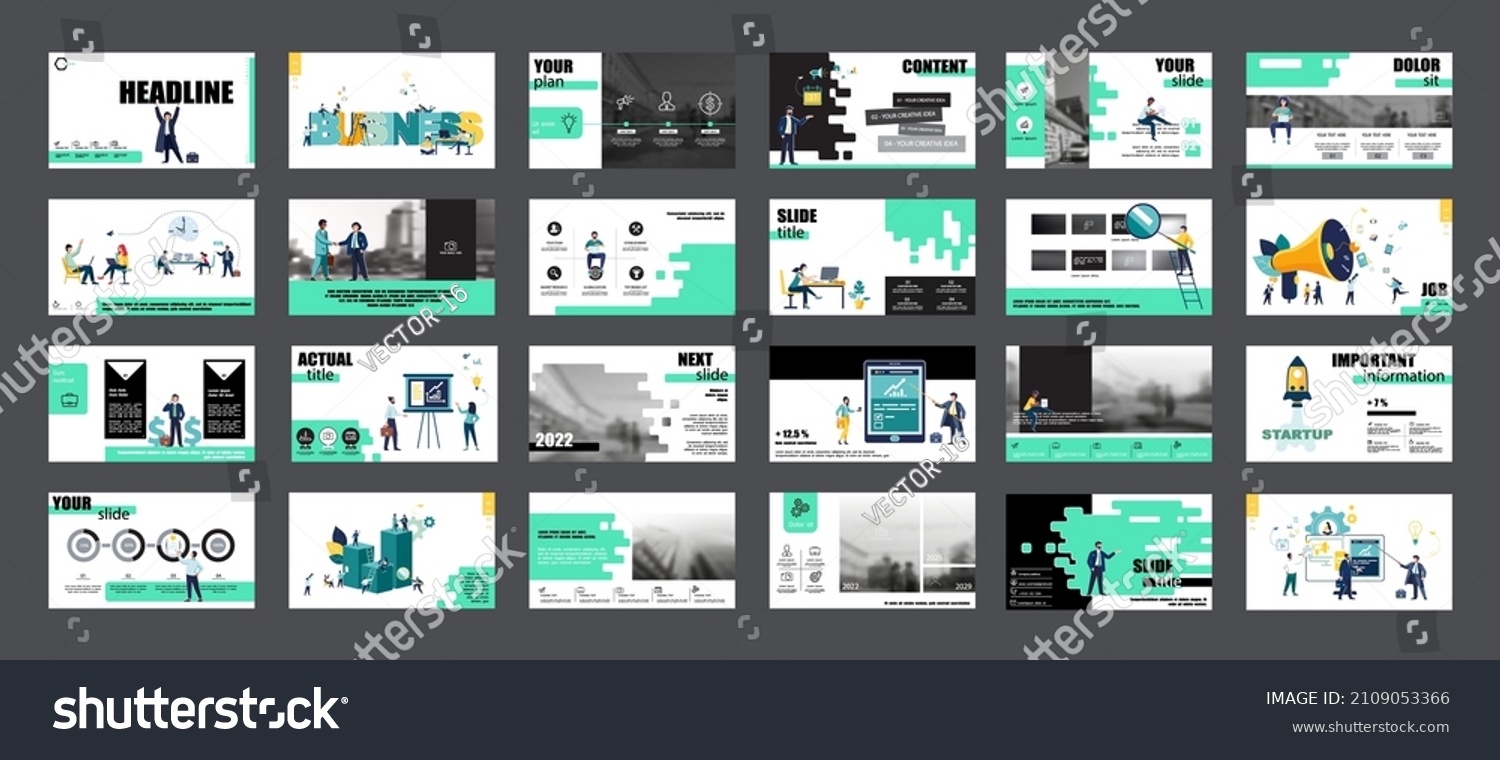 Graphic Design Project Presentation Powerpoint Infographic Stock Vector ...