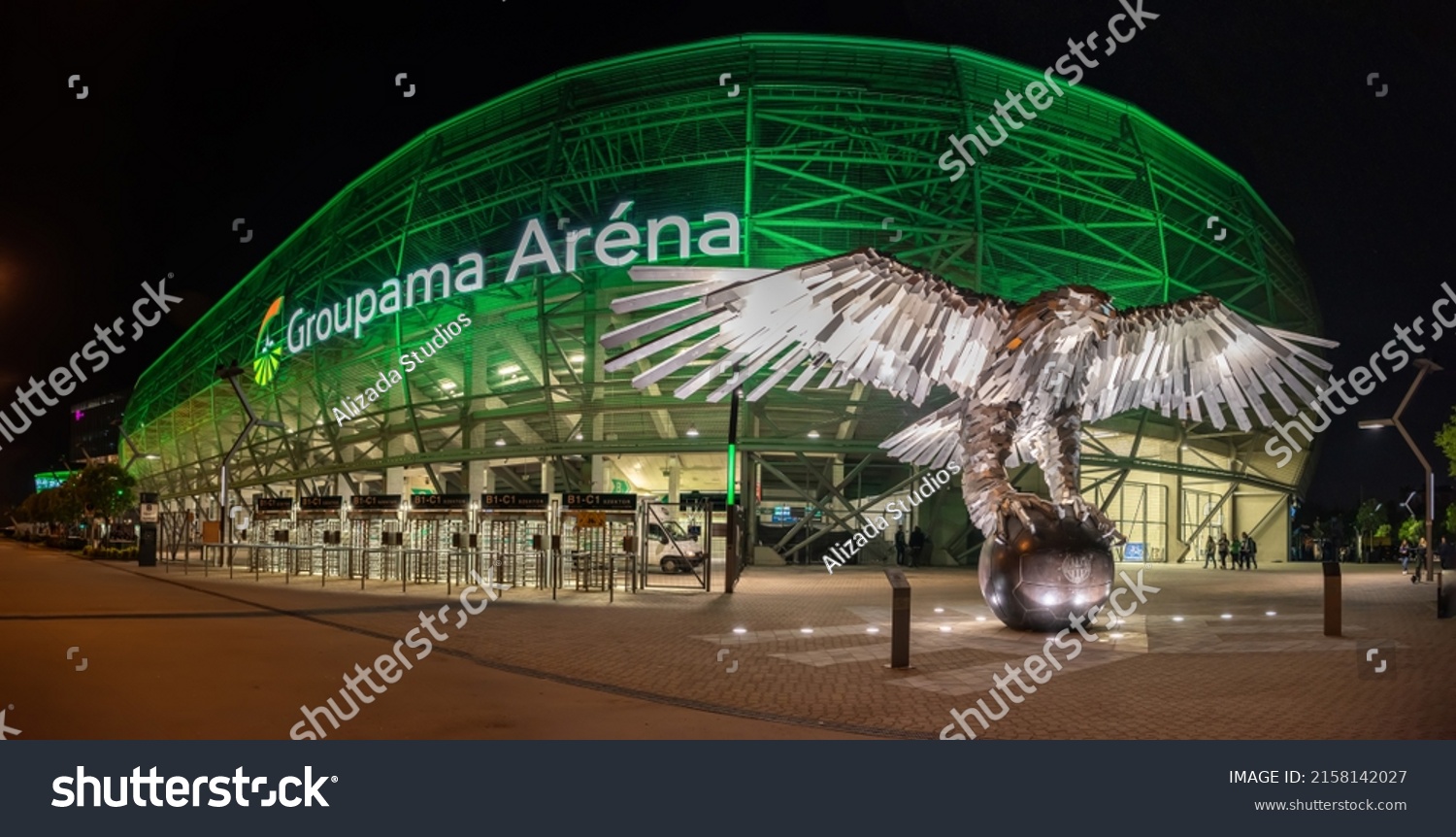 Budapest, Hungary, 18th Feb 2023, Ferencvaros TC draws 1-1 with Kecskemeti TE in the Groupama Arena, Balint SZENTGALLAY / Alamy Live News Stock Photo - Alamy