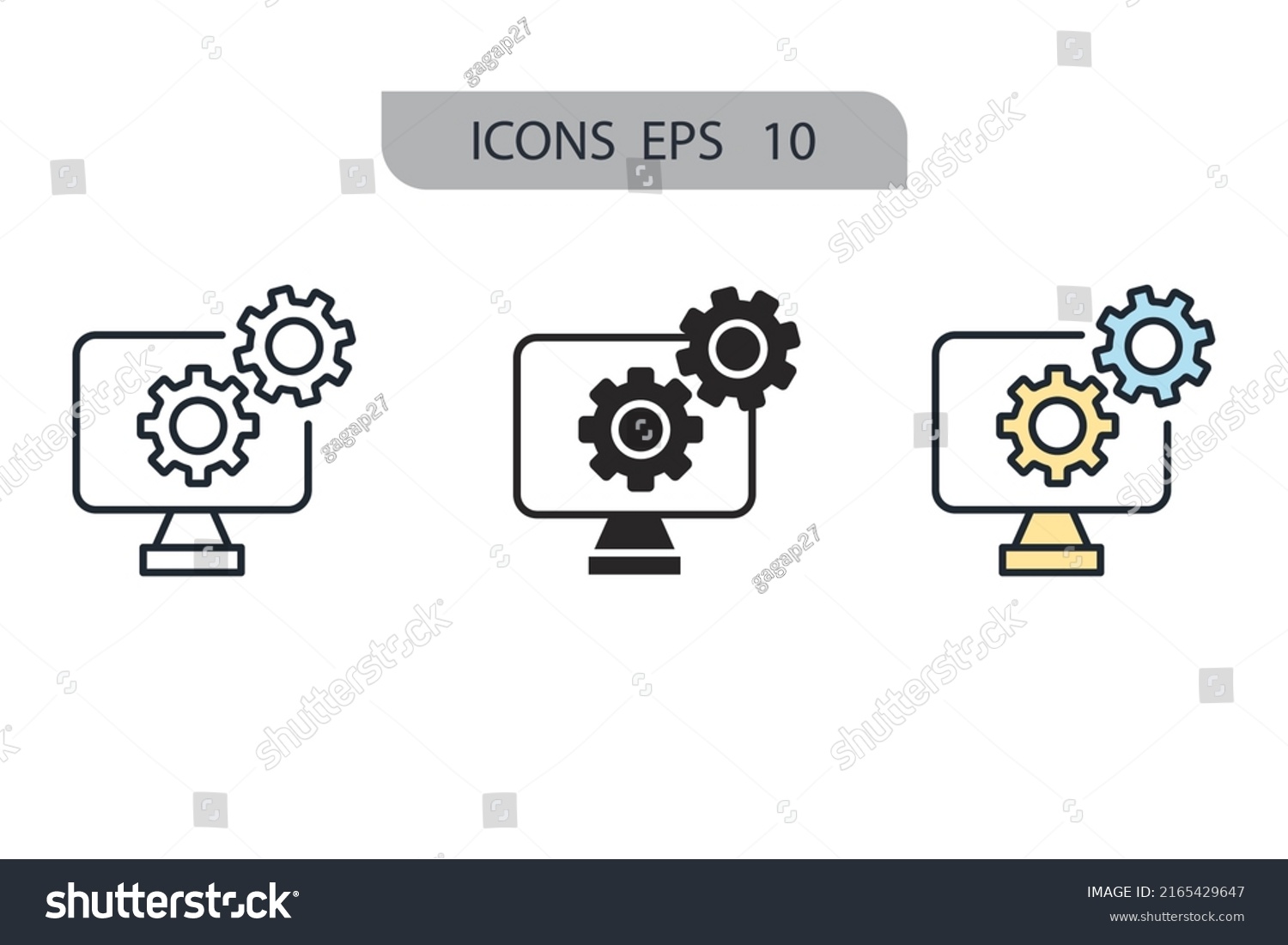 Procedure Icons Symbol Vector Elements Infographic Stock Vector ...
