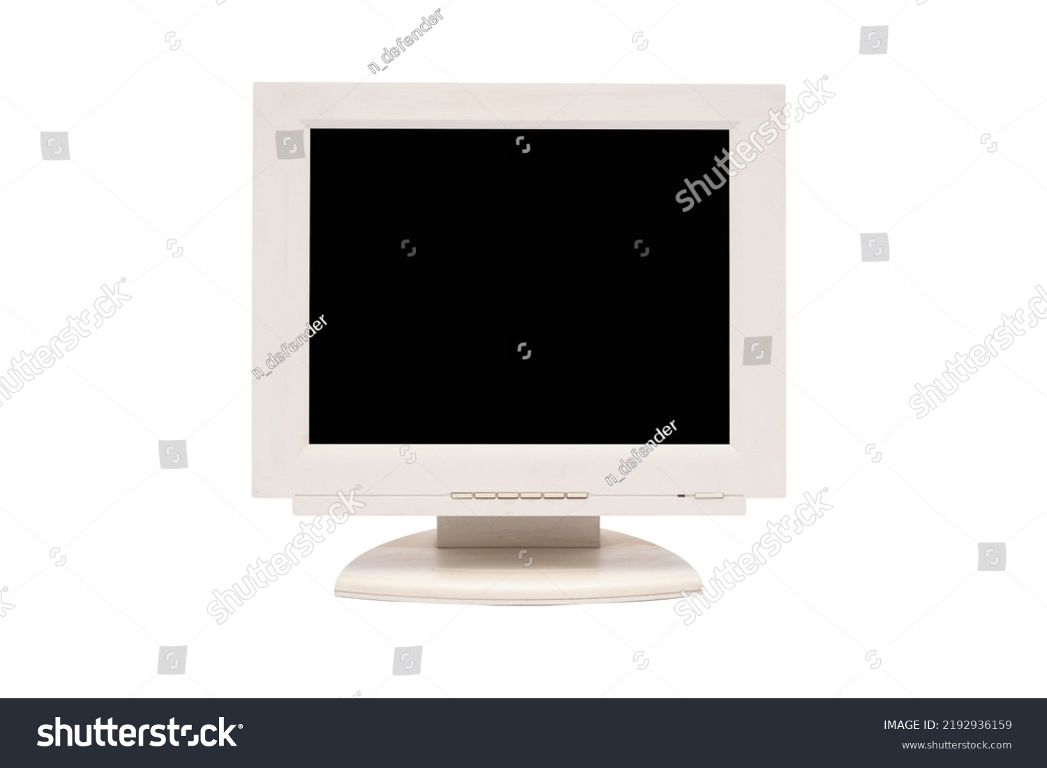 Blank Empty Computer Monitor Isolated On Stock Photo 2192936159 ...