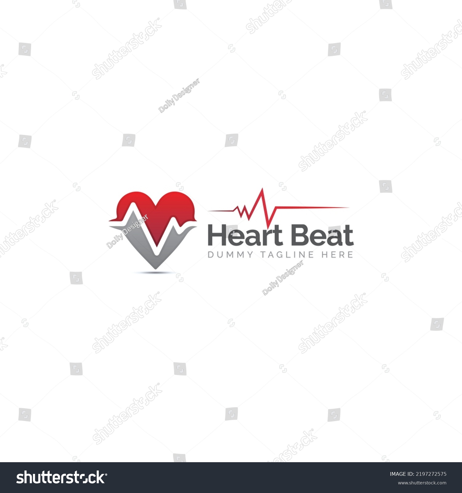 Heart Beat Logo Vector Ecg Logo Stock Vector (Royalty Free) 2197272575 ...