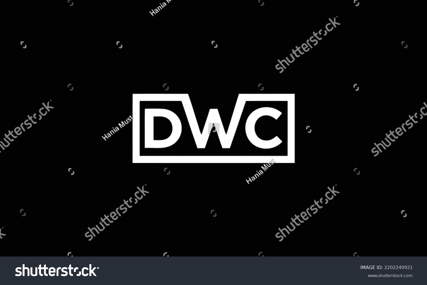 DWC 로고 디자인 템플릿 벡터 그래픽 스톡 벡터(로열티 프리) 2202240921 Shutterstock