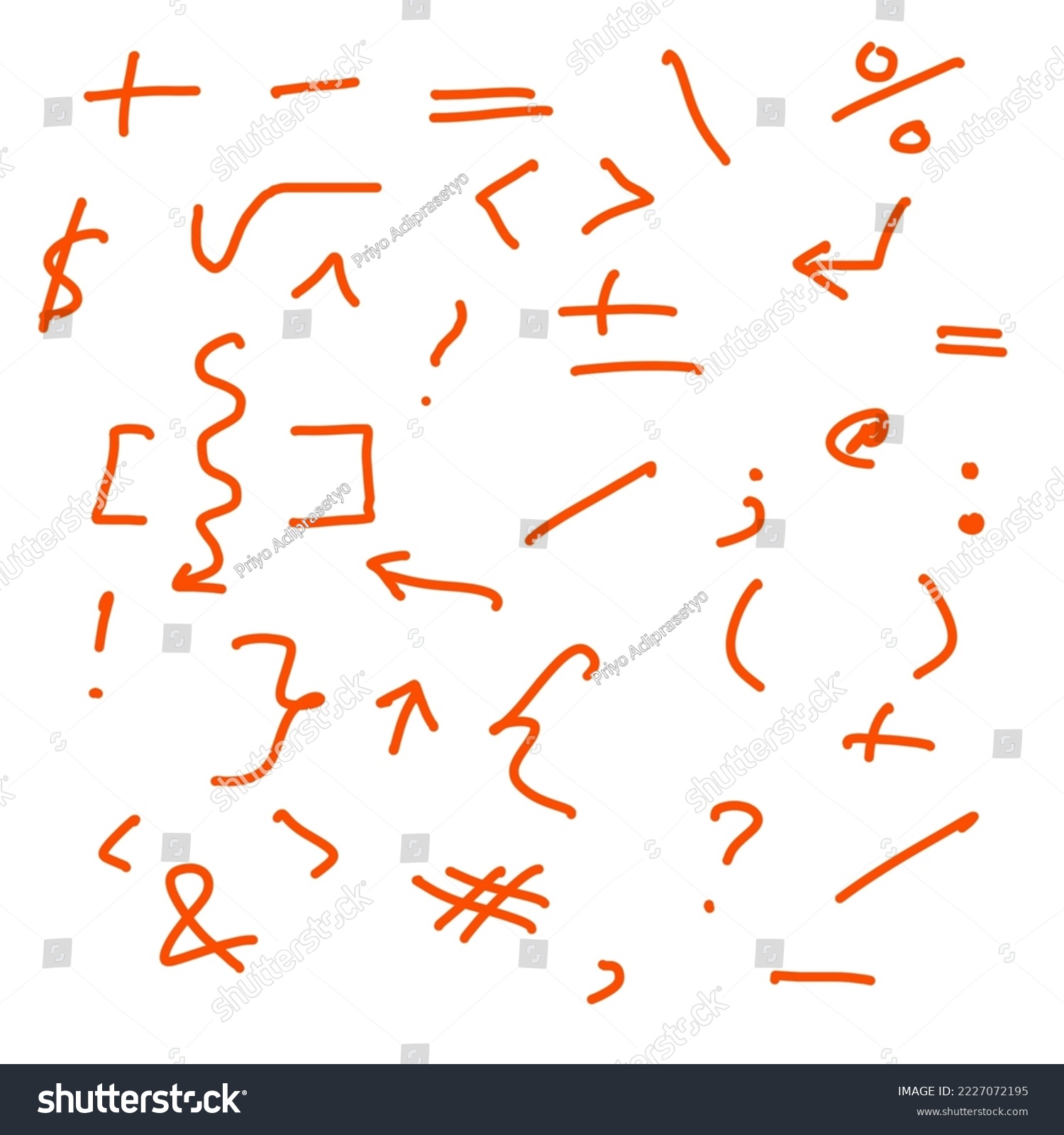 Basic Math Symbol Shape Arrow Stock Vector (Royalty Free) 2227072195 ...