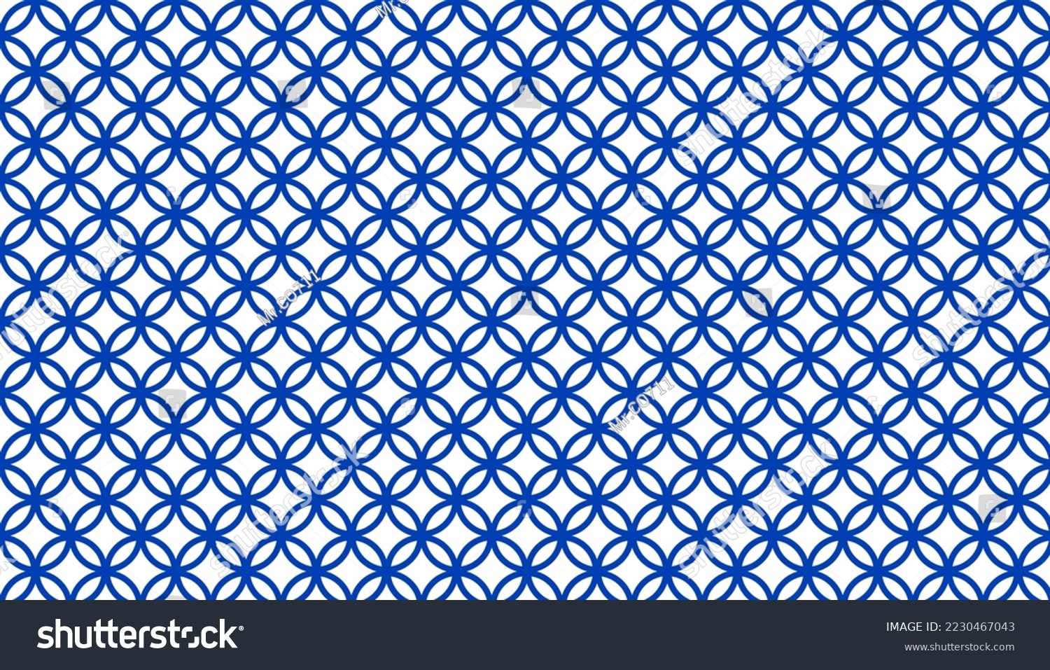 Abstract Blue Circle Line Pattern Background Stock Vector (Royalty Free