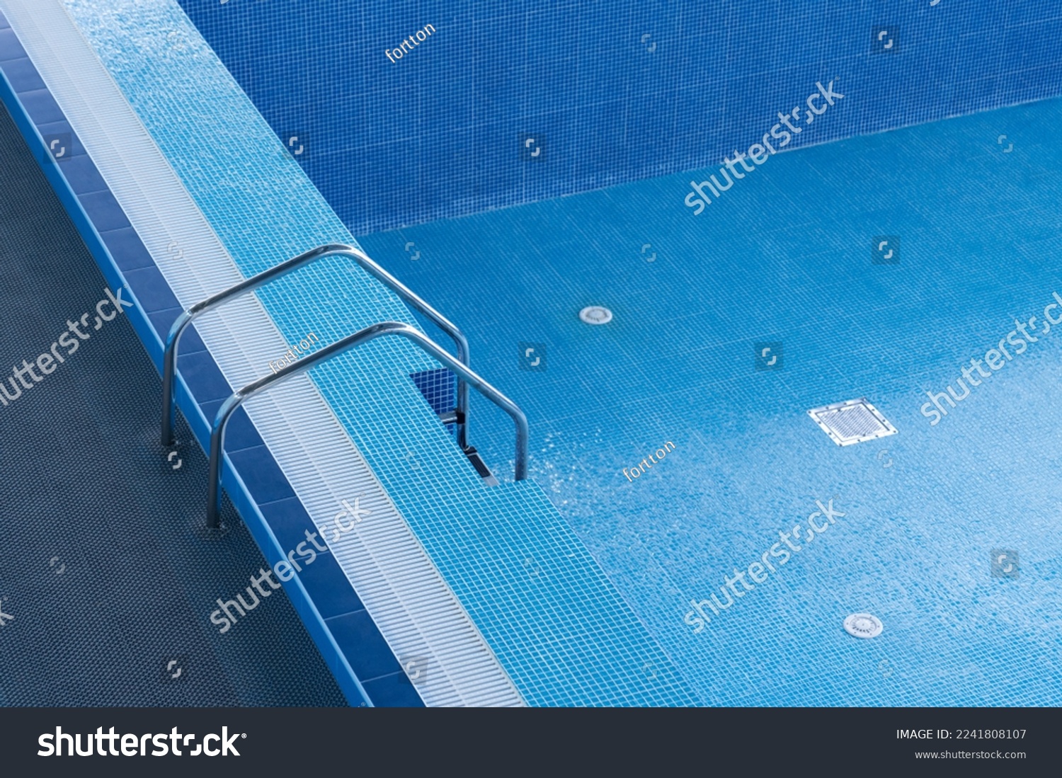Descent Large Swimming Pool Empty Swimming Stock Photo 2241808107