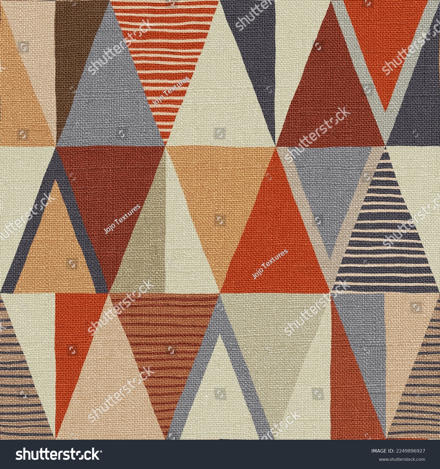 Rug Seamless Texture Triangle Pattern Ethnic Stock Illustration