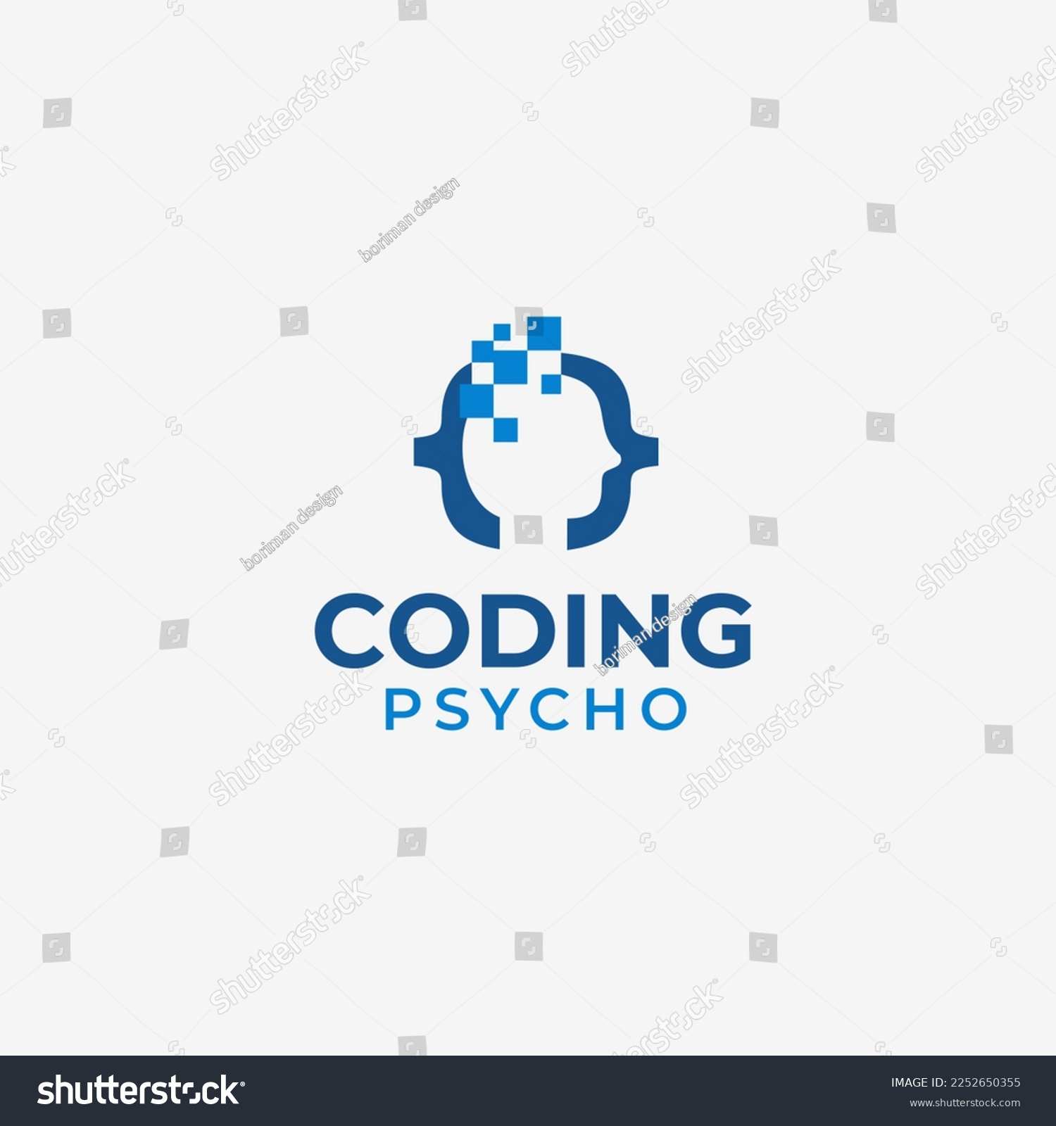 Creative Coding Logo Design Vector Illustration Stock Vector (Royalty ...