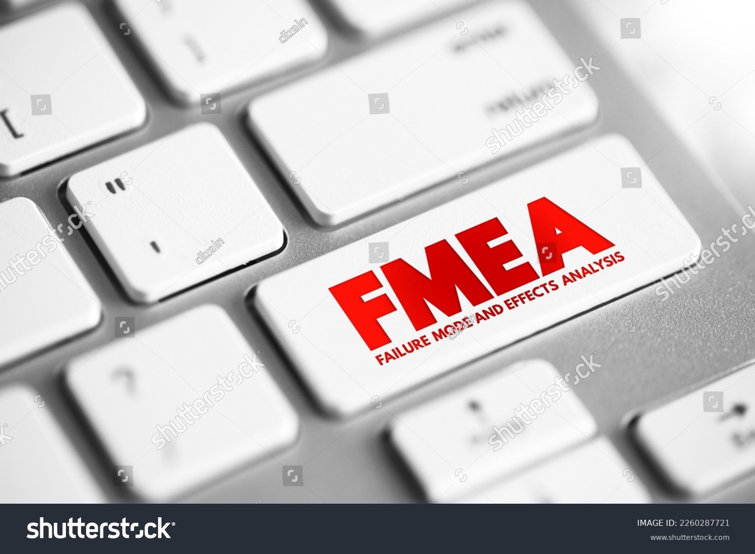 Fmea Failure Modes Effects Analysis Acronym ภาพสต็อก 2260287721